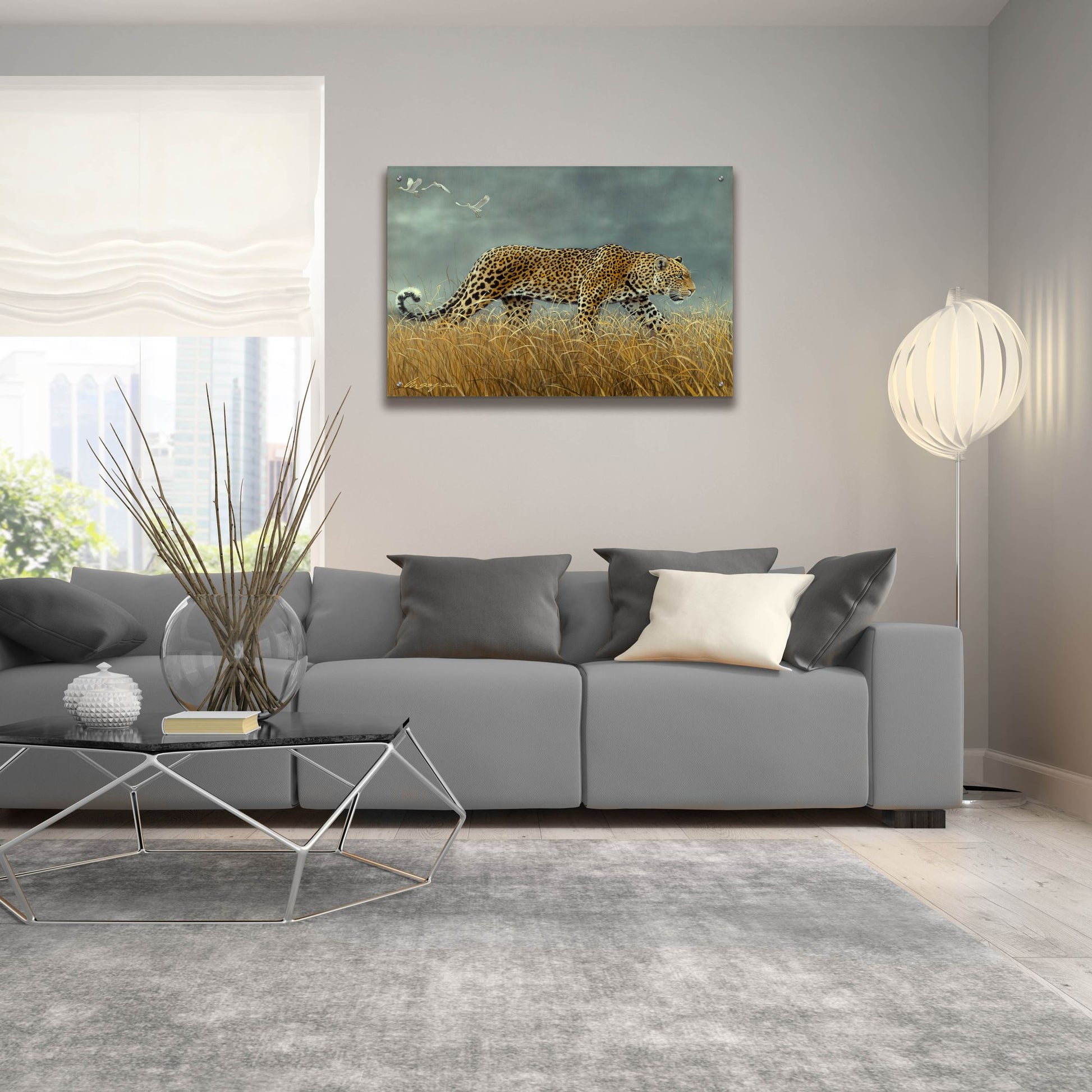 Epic Art 'Leopard 2' by Harro Maass, Acrylic Glass Wall Art,36x24
