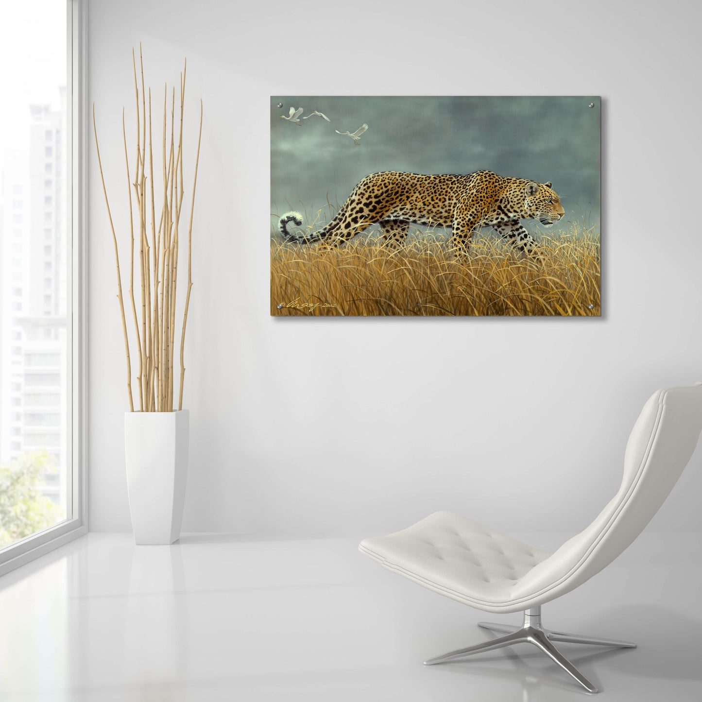 Epic Art 'Leopard 2' by Harro Maass, Acrylic Glass Wall Art,36x24