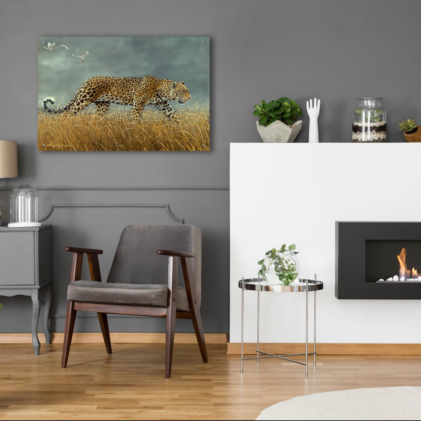 Epic Art 'Leopard 2' by Harro Maass, Acrylic Glass Wall Art,36x24