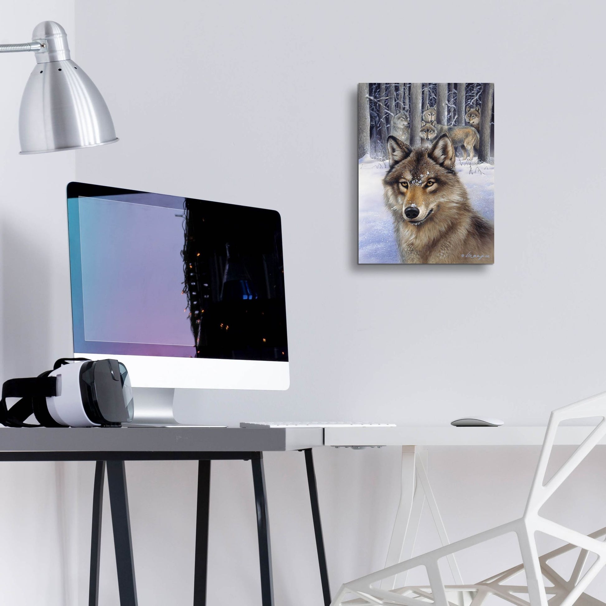 Epic Art 'Wolfpack' by Harro Maass, Acrylic Glass Wall Art,12x16