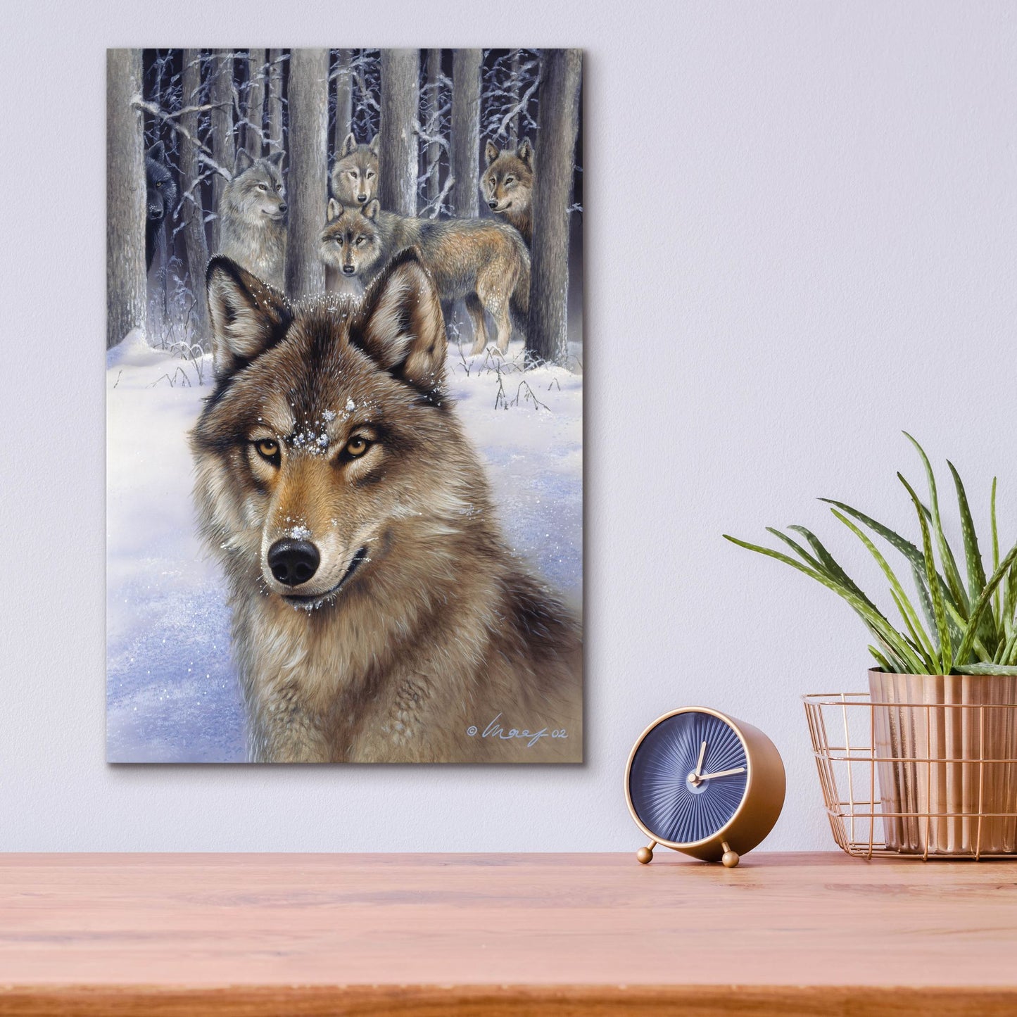 Epic Art 'Wolfpack' by Harro Maass, Acrylic Glass Wall Art,12x16
