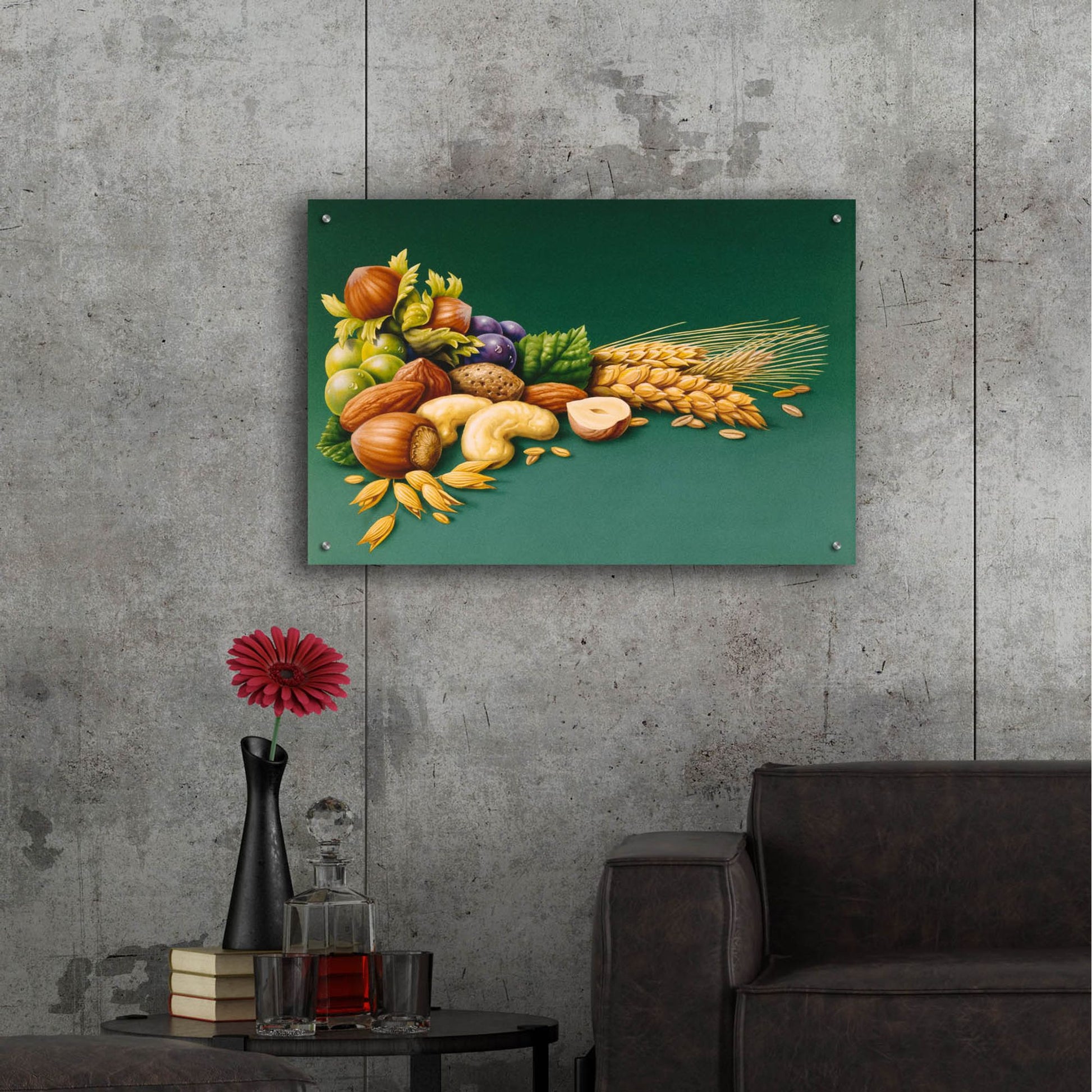 Epic Art 'Nuts' by Harro Maass, Acrylic Glass Wall Art,36x24
