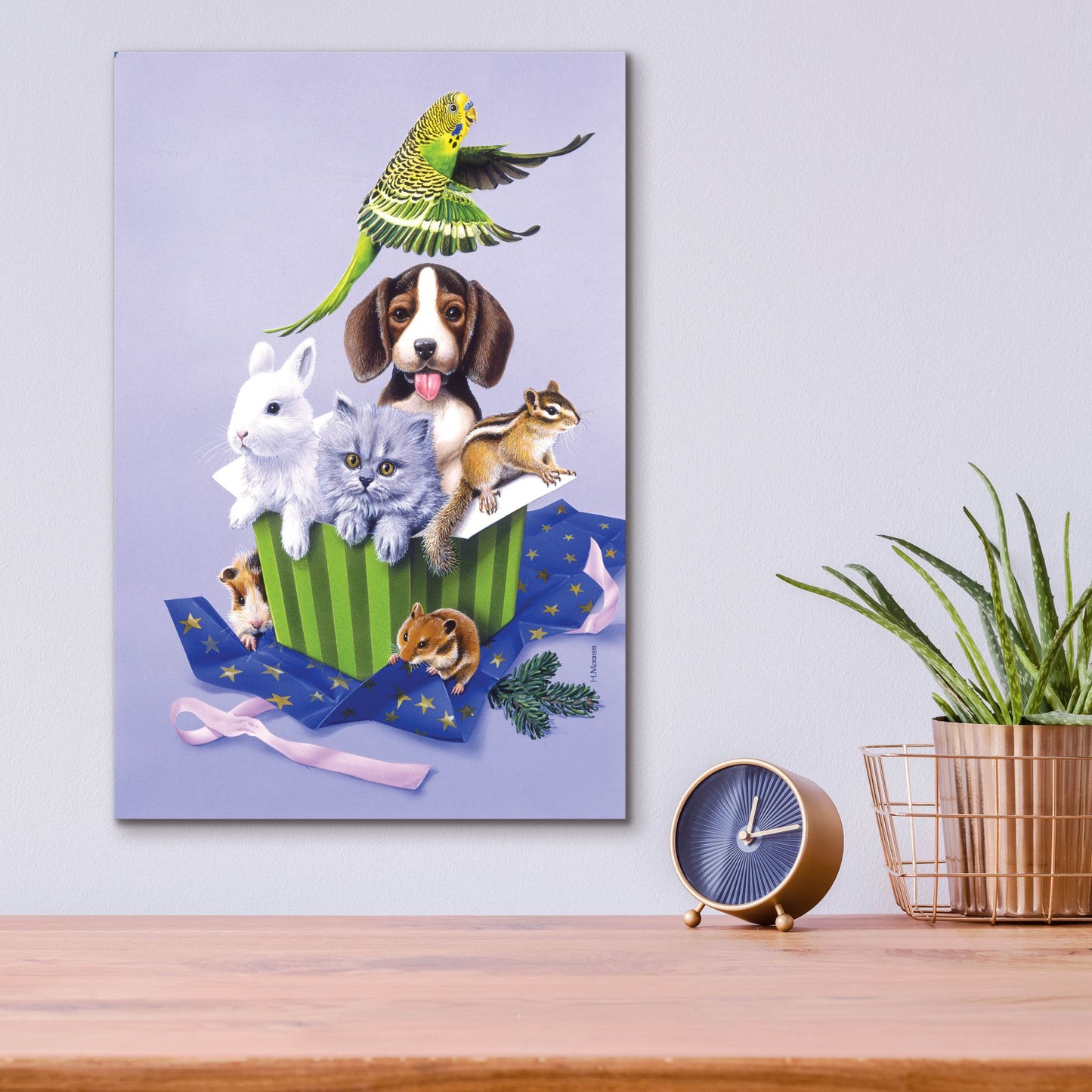 Epic Art 'Pets' by Harro Maass, Acrylic Glass Wall Art,12x16