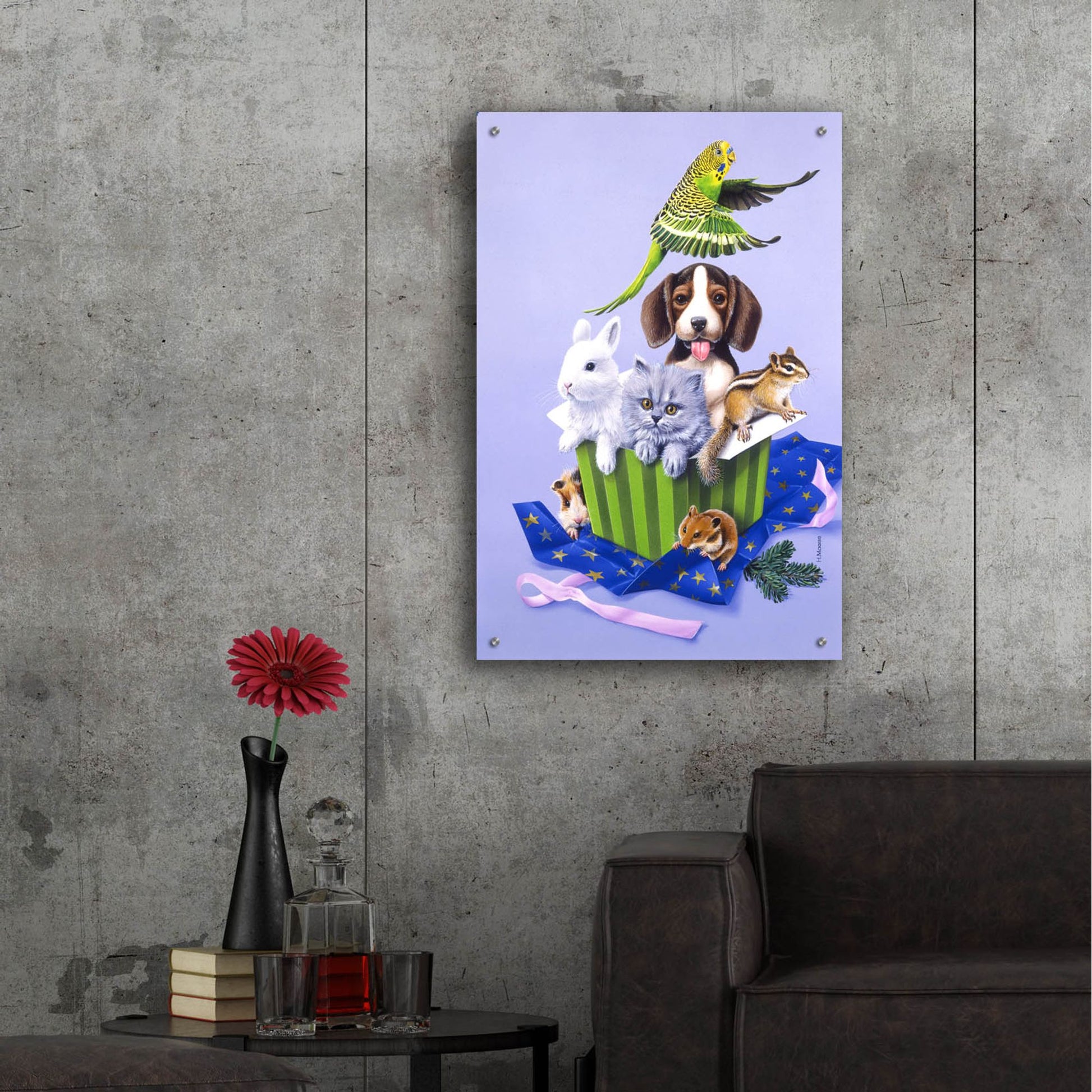 Epic Art 'Pets' by Harro Maass, Acrylic Glass Wall Art,24x36