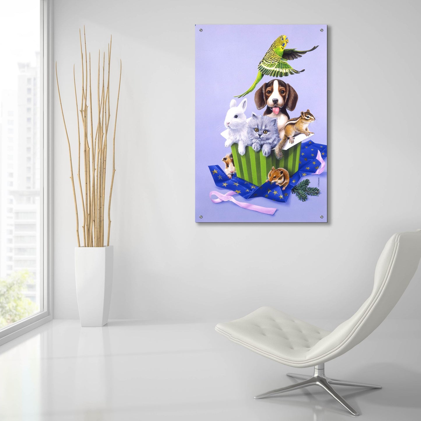 Epic Art 'Pets' by Harro Maass, Acrylic Glass Wall Art,24x36