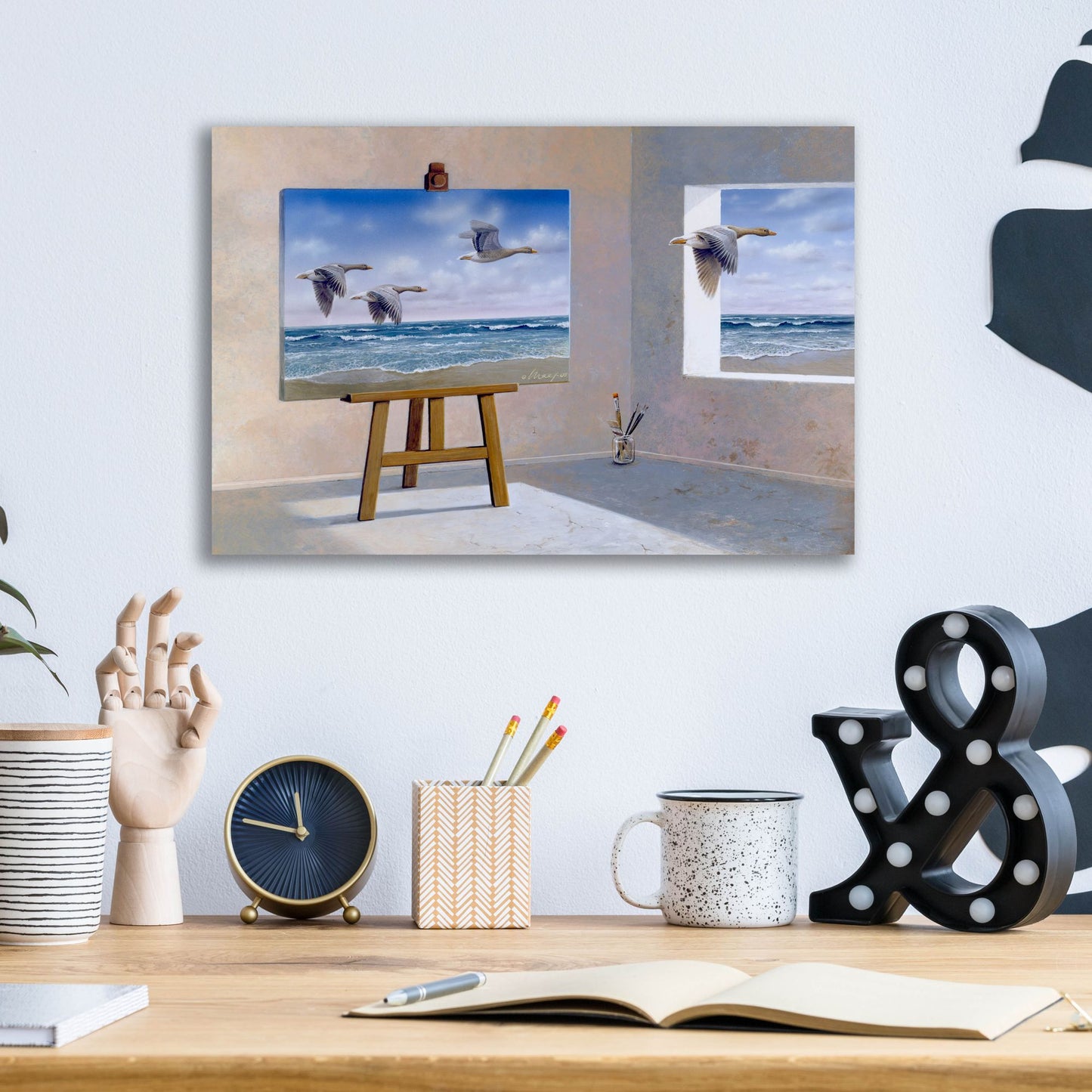 Epic Art 'Goose' by Harro Maass, Acrylic Glass Wall Art,16x12
