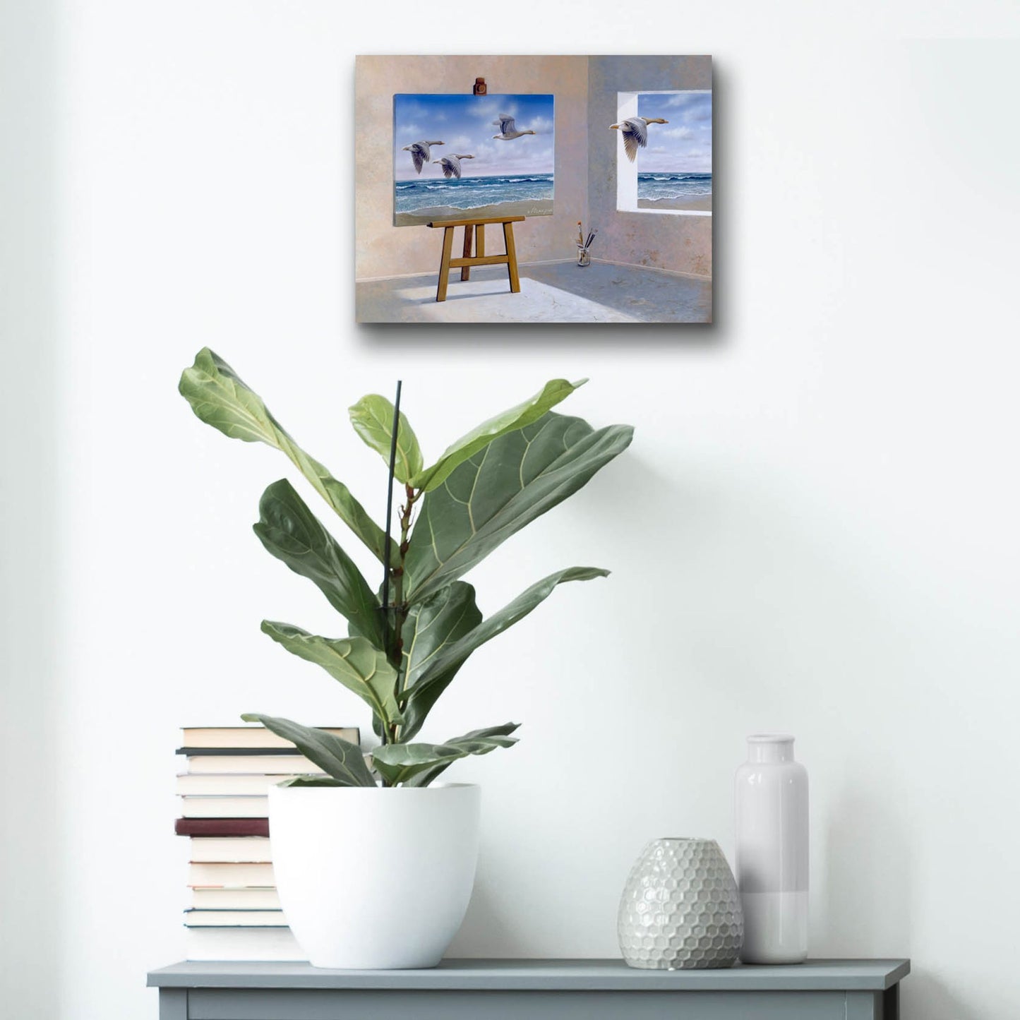 Epic Art 'Goose' by Harro Maass, Acrylic Glass Wall Art,16x12