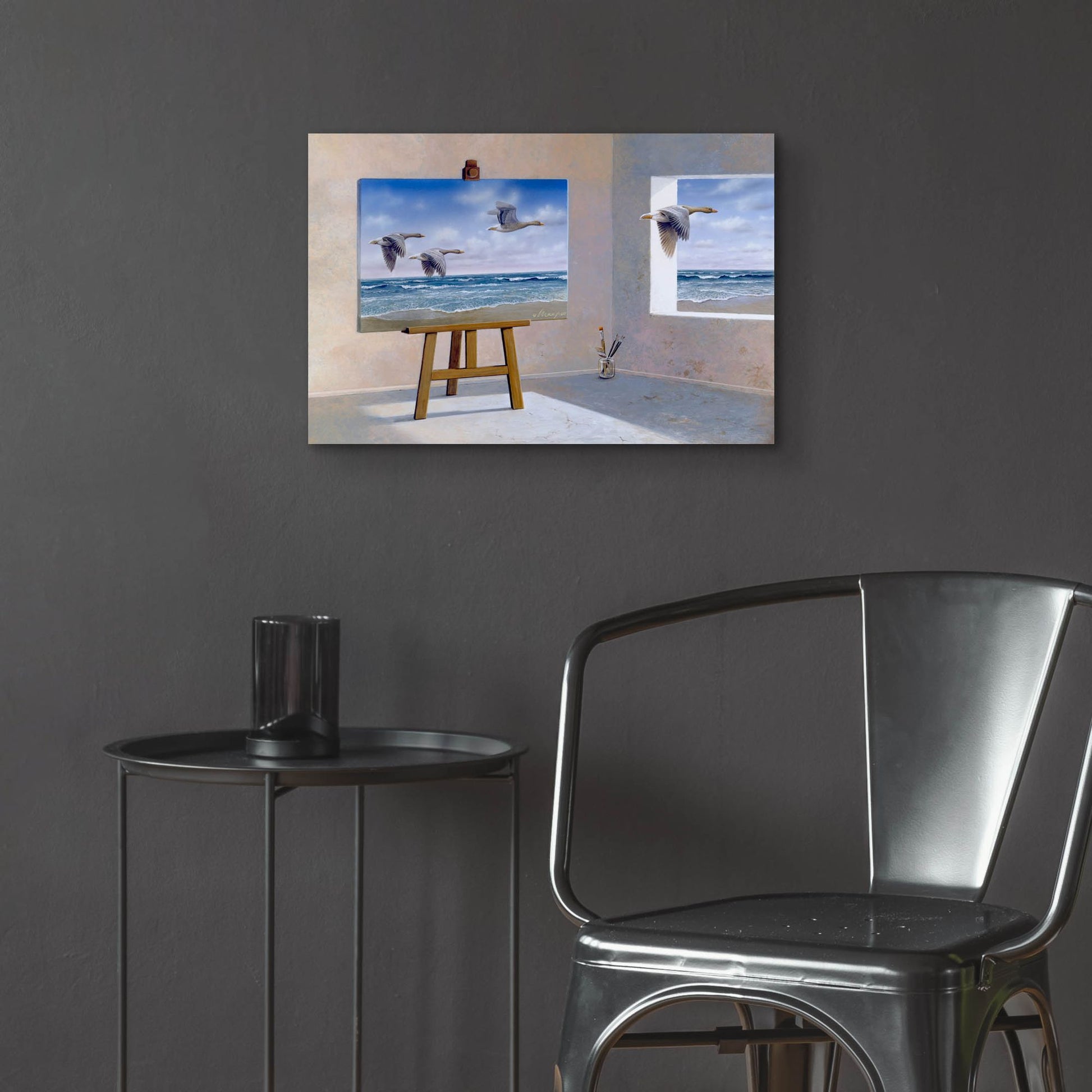 Epic Art 'Goose' by Harro Maass, Acrylic Glass Wall Art,24x16
