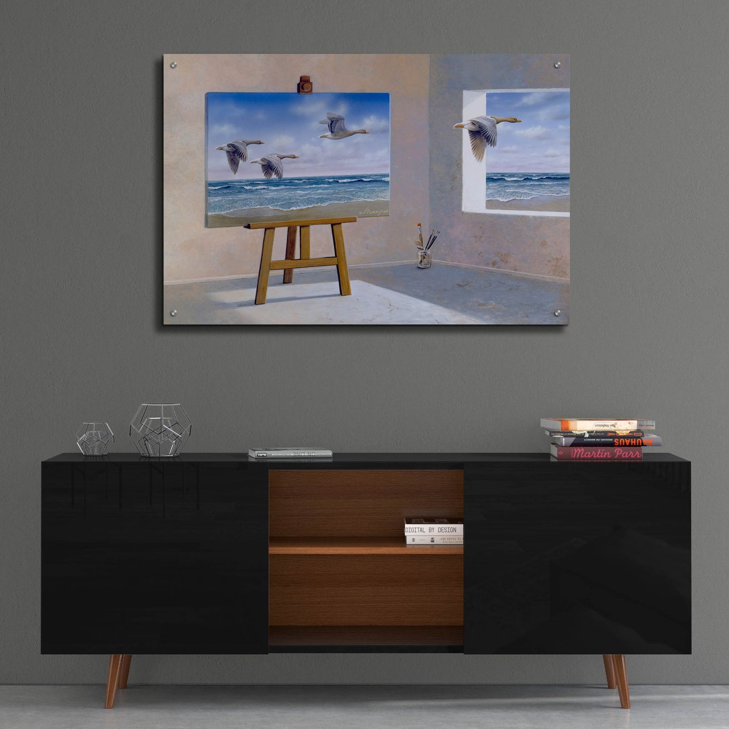 Epic Art 'Goose' by Harro Maass, Acrylic Glass Wall Art,36x24