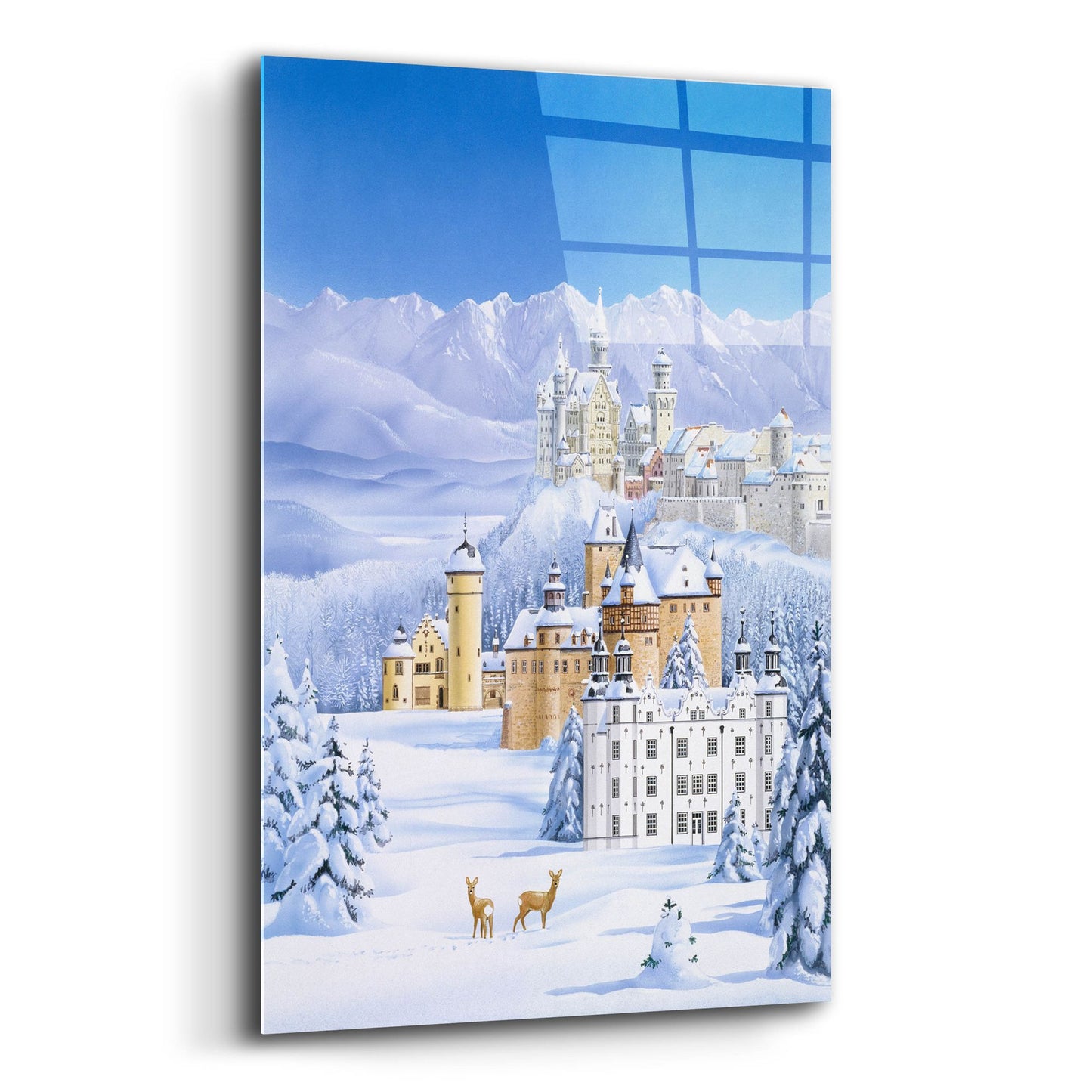 Epic Art 'German Castles In Winter' by Harro Maass, Acrylic Glass Wall Art,12x16