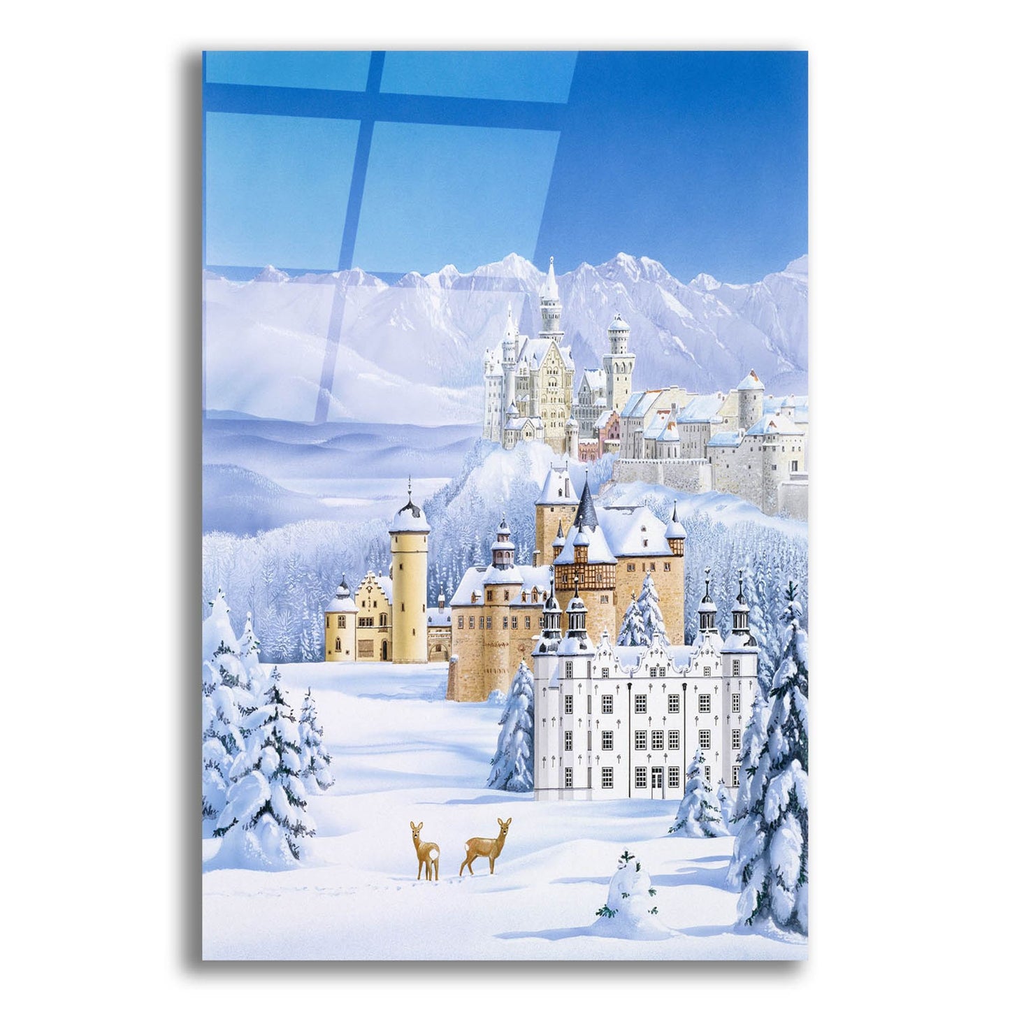 Epic Art 'German Castles In Winter' by Harro Maass, Acrylic Glass Wall Art,12x16