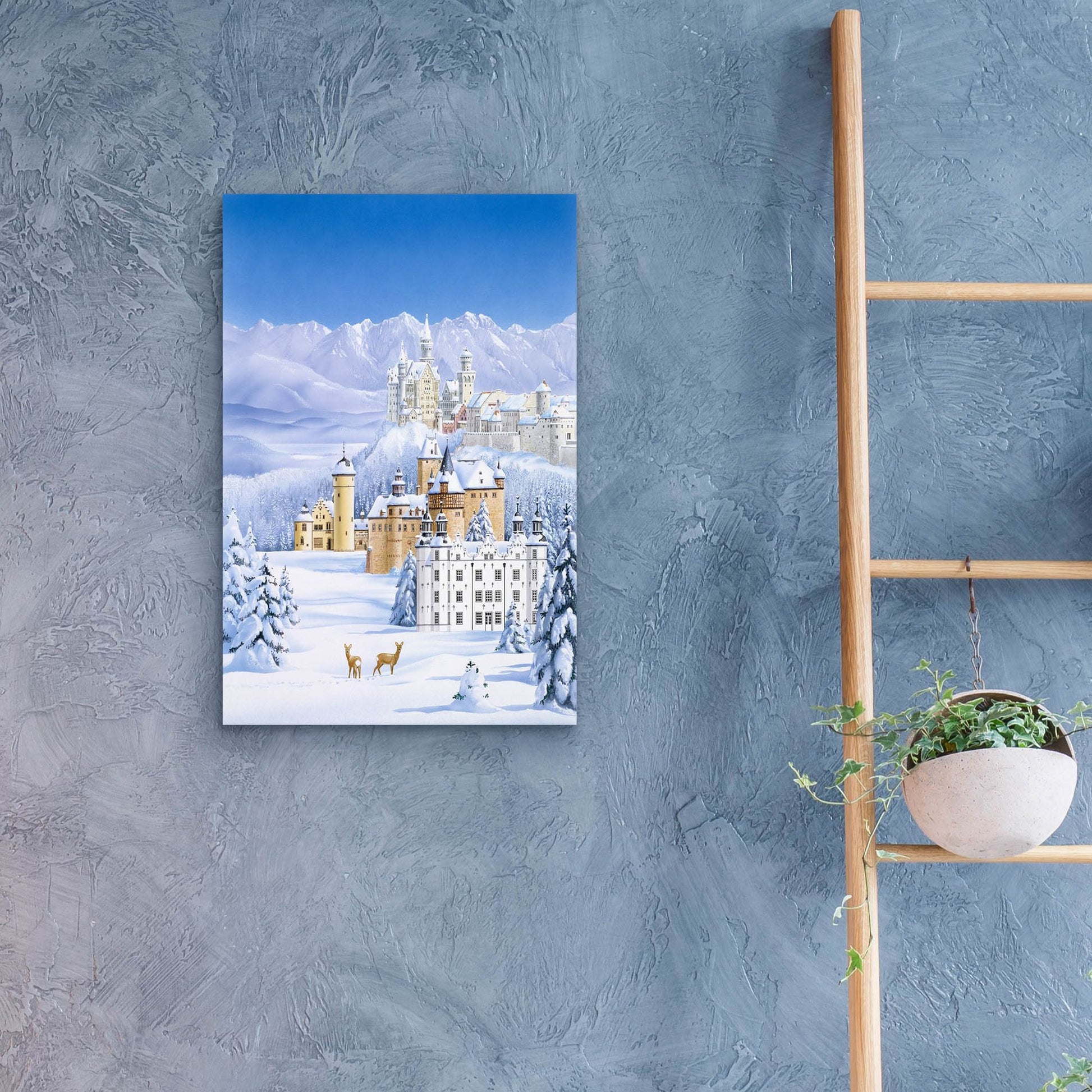 Epic Art 'German Castles In Winter' by Harro Maass, Acrylic Glass Wall Art,16x24