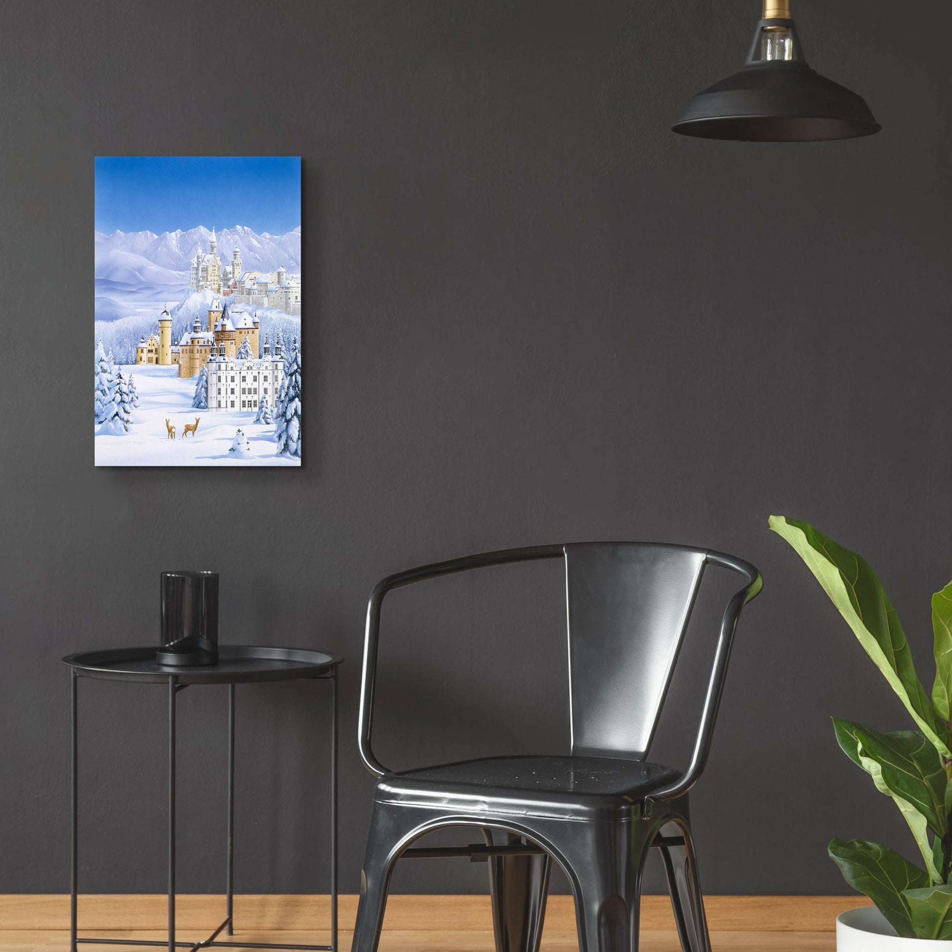 Epic Art 'German Castles In Winter' by Harro Maass, Acrylic Glass Wall Art,16x24