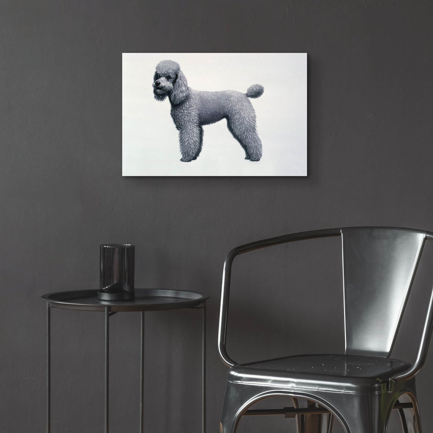 Epic Art 'Poodle' by Harro Maass, Acrylic Glass Wall Art,24x16