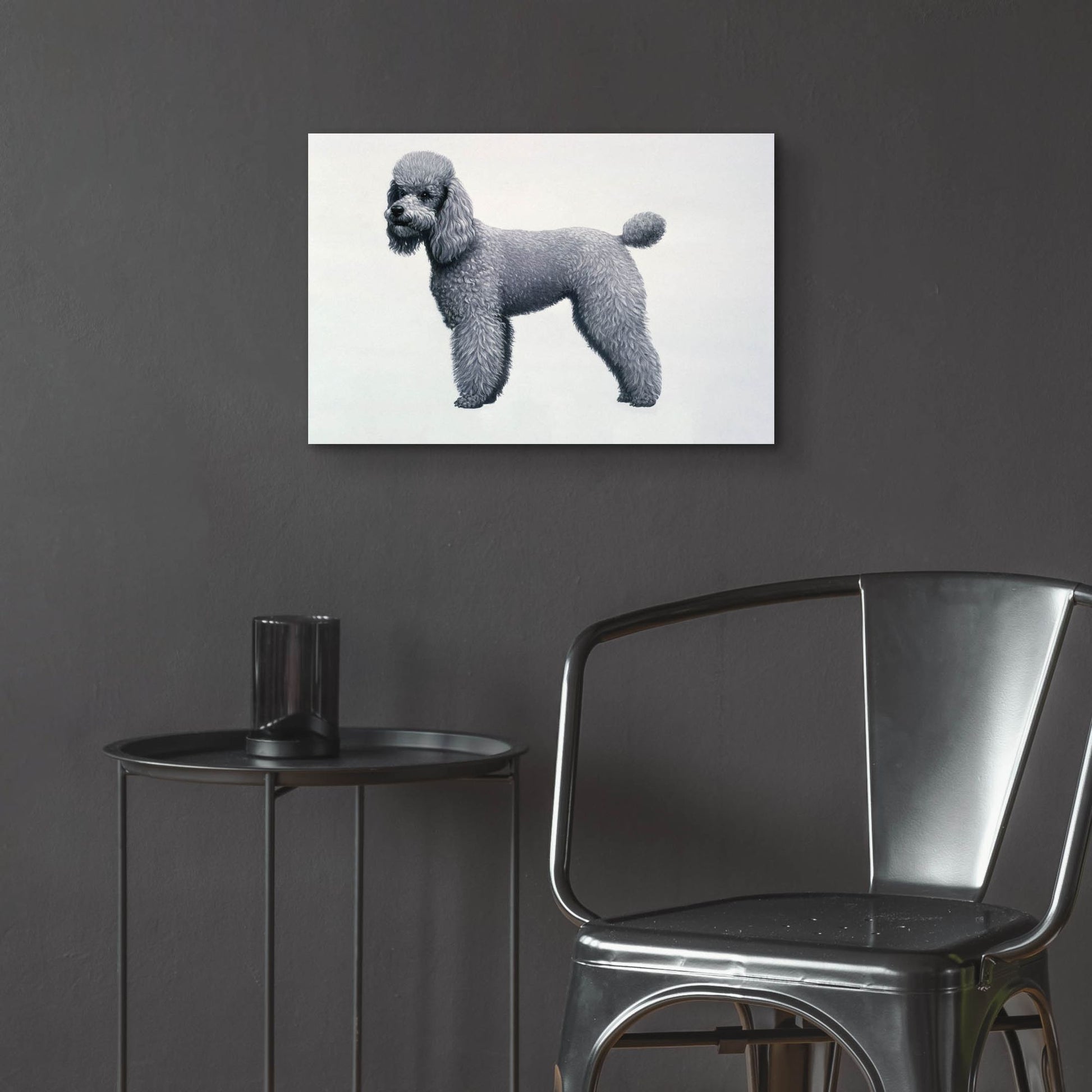 Epic Art 'Poodle' by Harro Maass, Acrylic Glass Wall Art,24x16