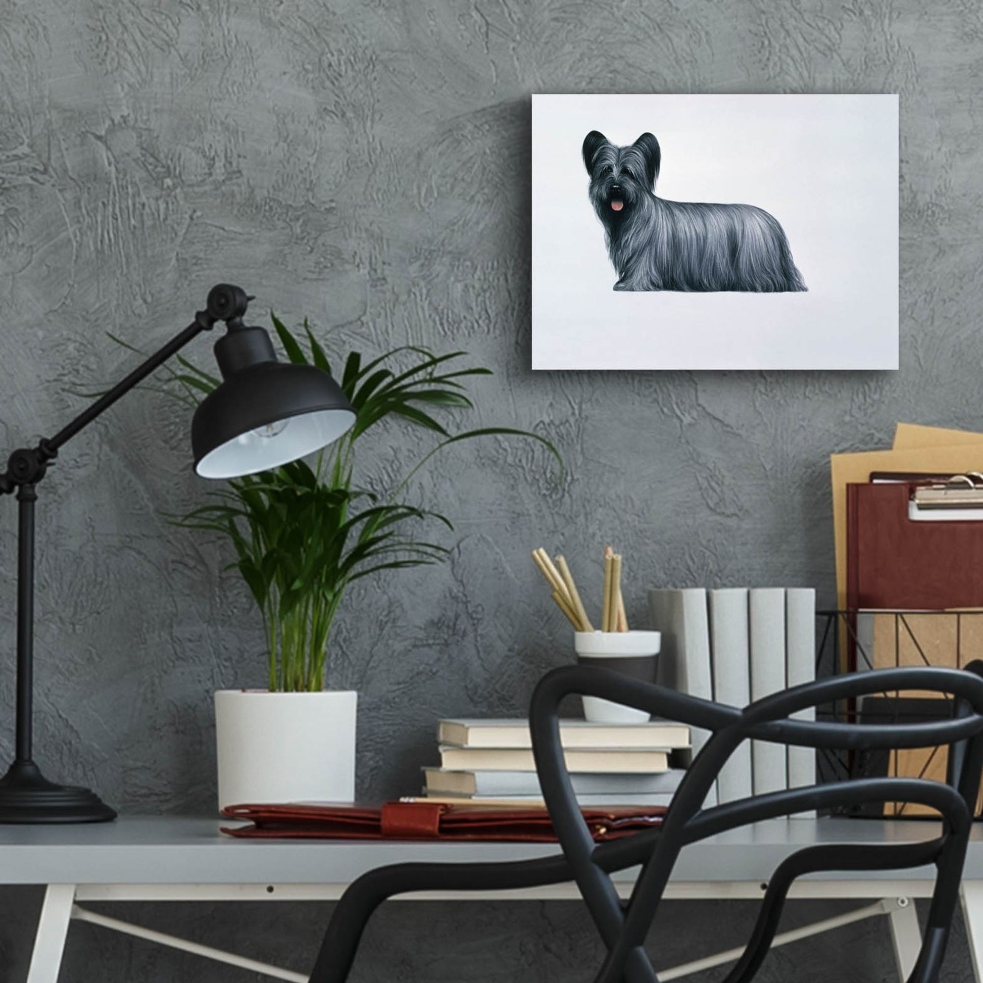 Epic Art 'Sky Terrier' by Harro Maass, Acrylic Glass Wall Art,16x12