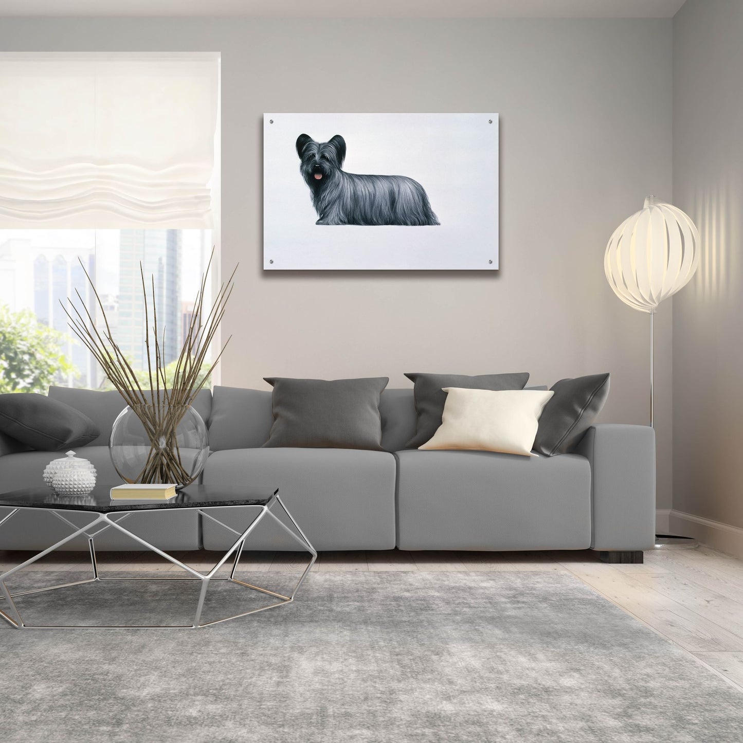 Epic Art 'Sky Terrier' by Harro Maass, Acrylic Glass Wall Art,36x24
