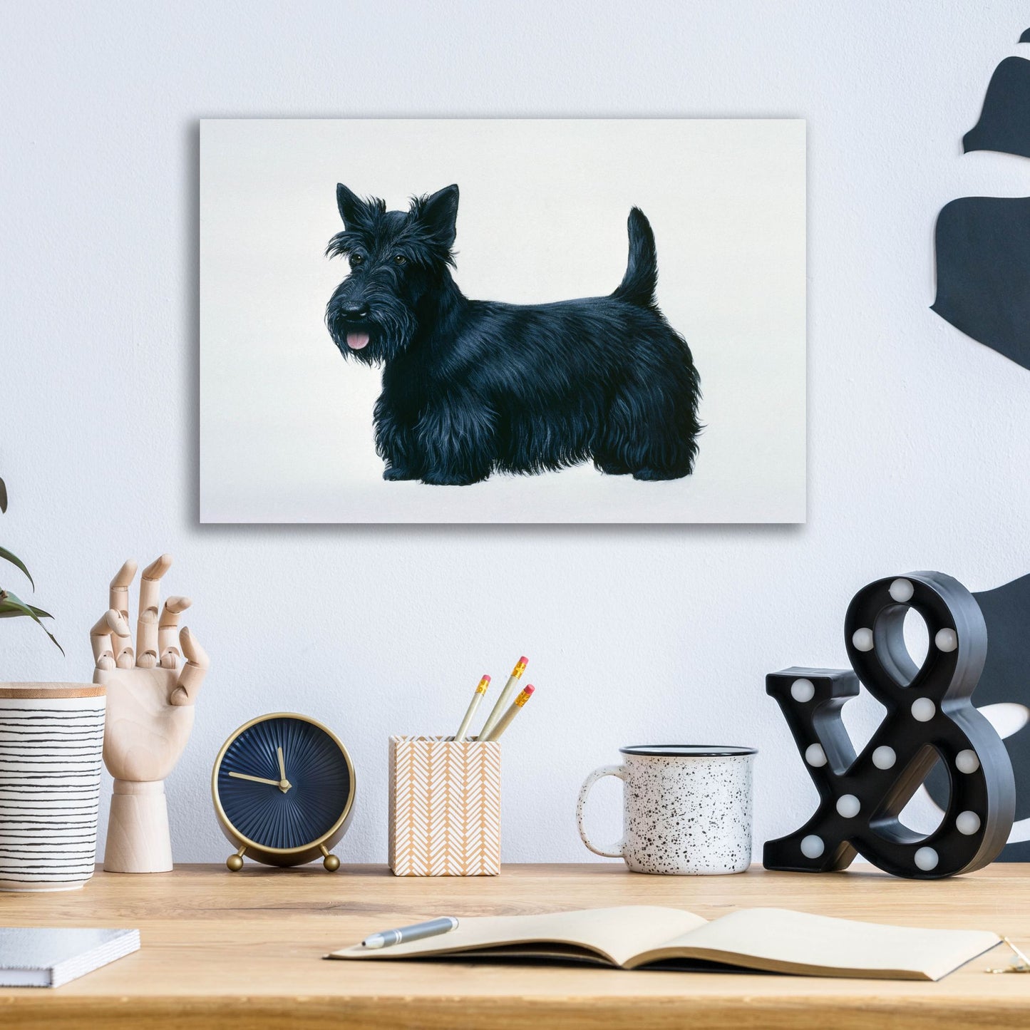 Epic Art 'Scottish Terrier' by Harro Maass, Acrylic Glass Wall Art,16x12