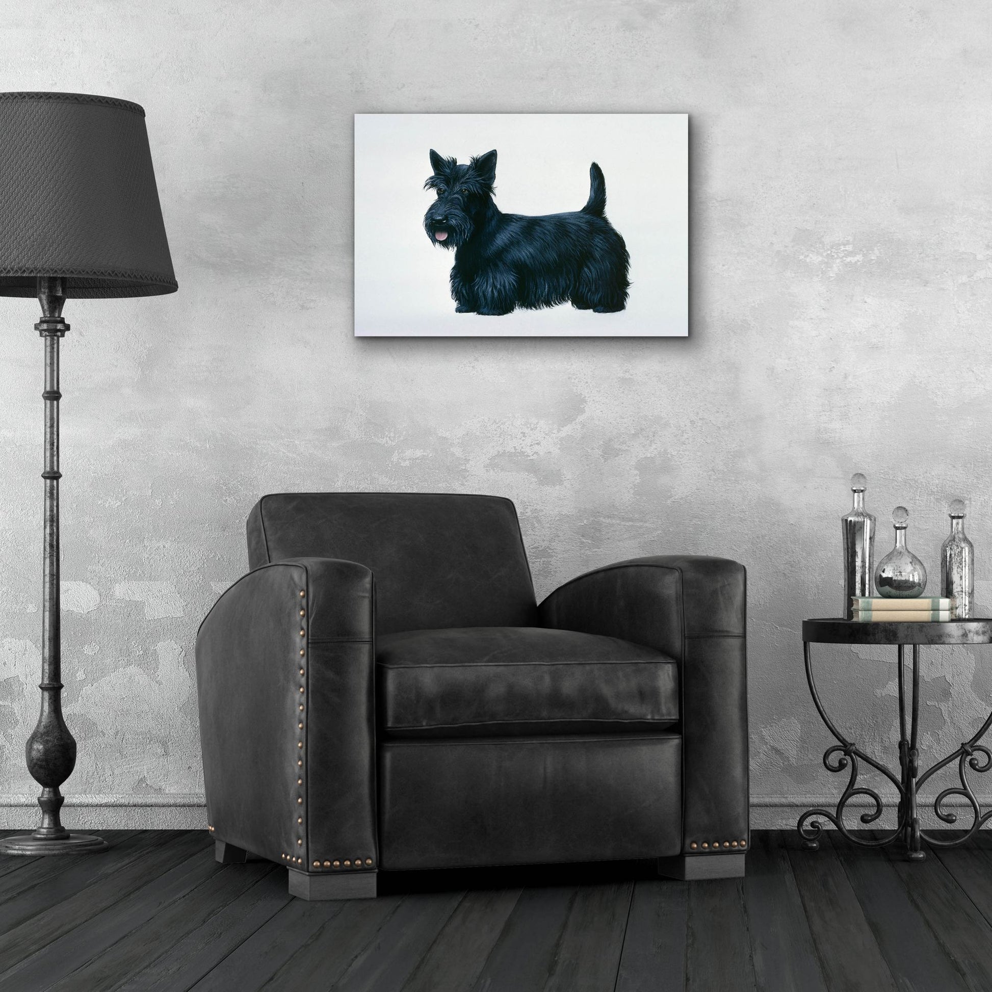 Epic Art 'Scottish Terrier' by Harro Maass, Acrylic Glass Wall Art,24x16