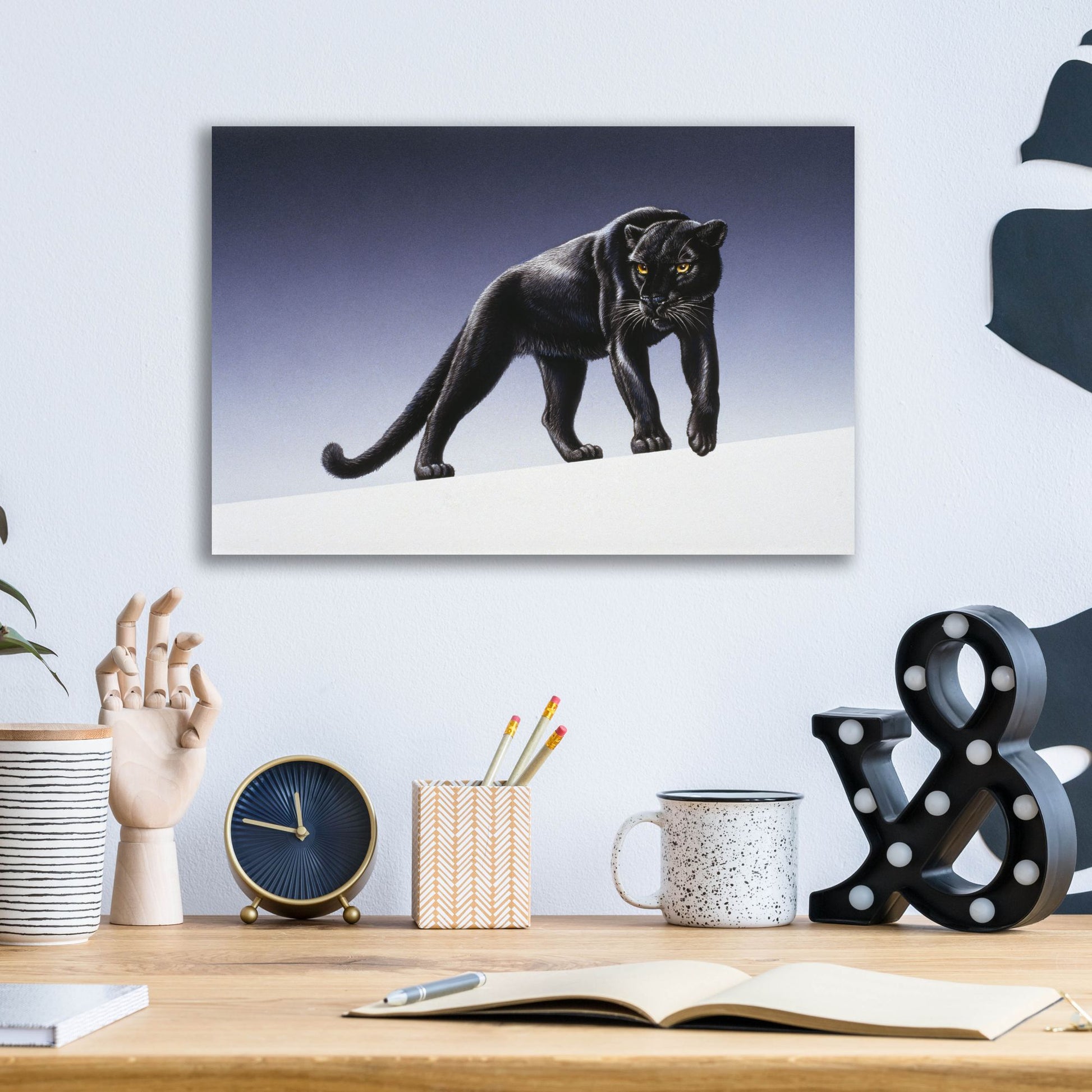 Epic Art 'Black Panther' by Harro Maass, Acrylic Glass Wall Art,16x12