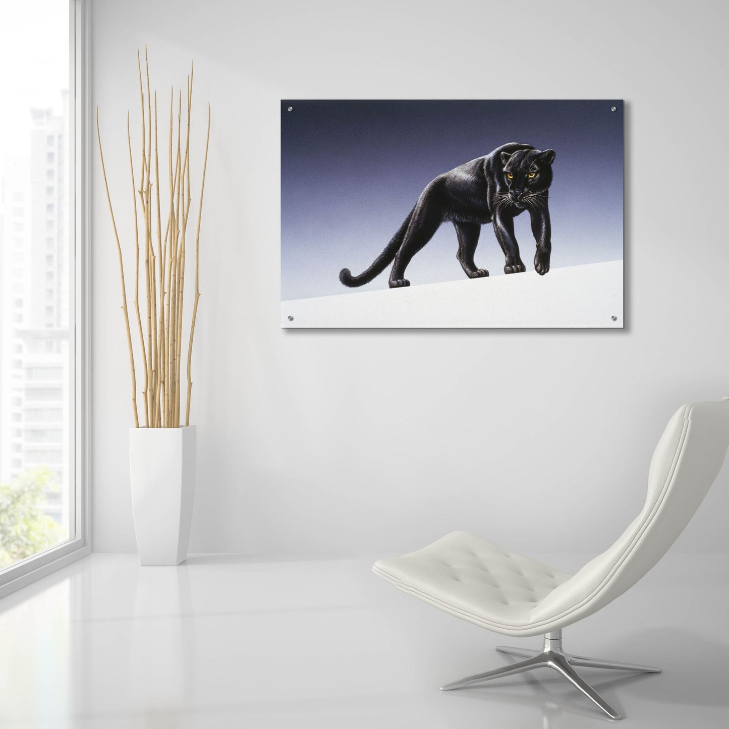 Epic Art 'Black Panther' by Harro Maass, Acrylic Glass Wall Art,36x24