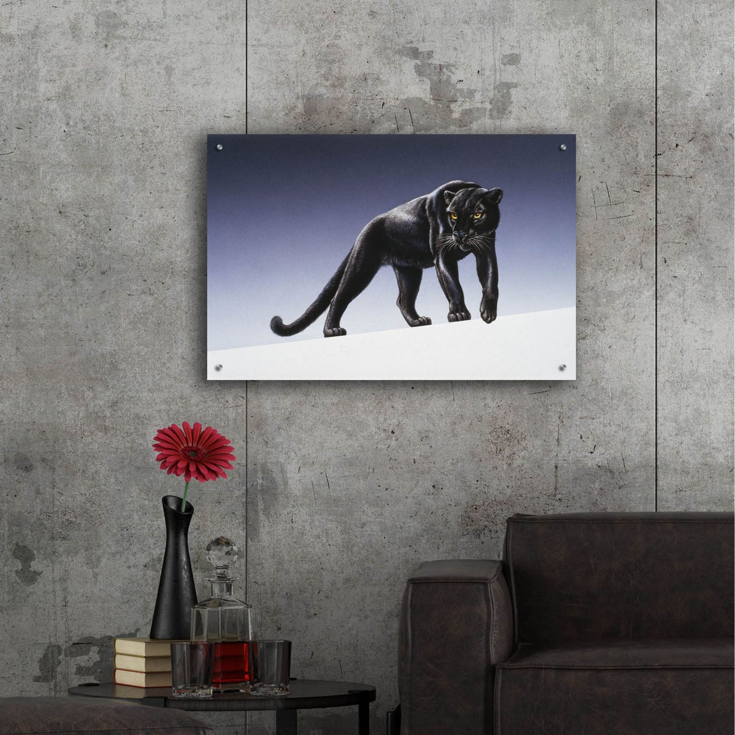 Epic Art 'Black Panther' by Harro Maass, Acrylic Glass Wall Art,36x24