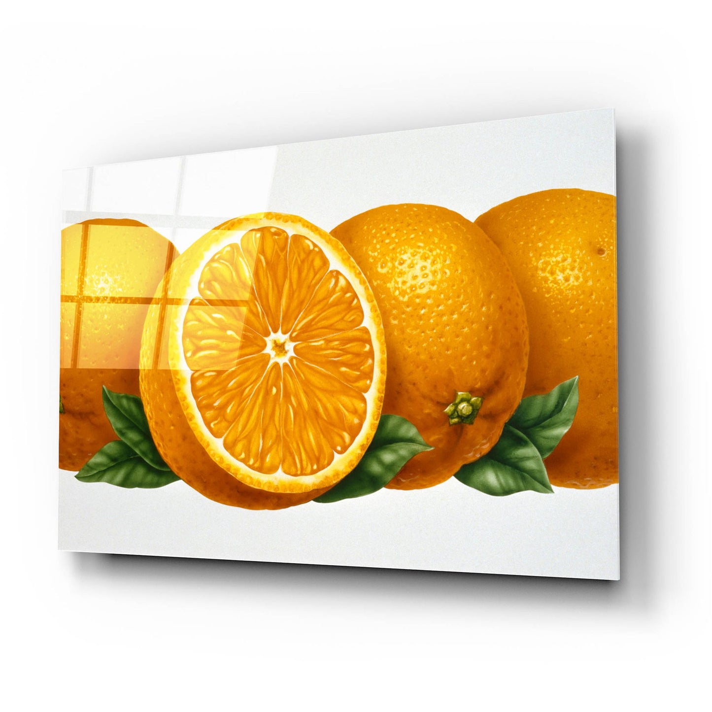 Epic Art 'Oranges' by Harro Maass, Acrylic Glass Wall Art,24x16
