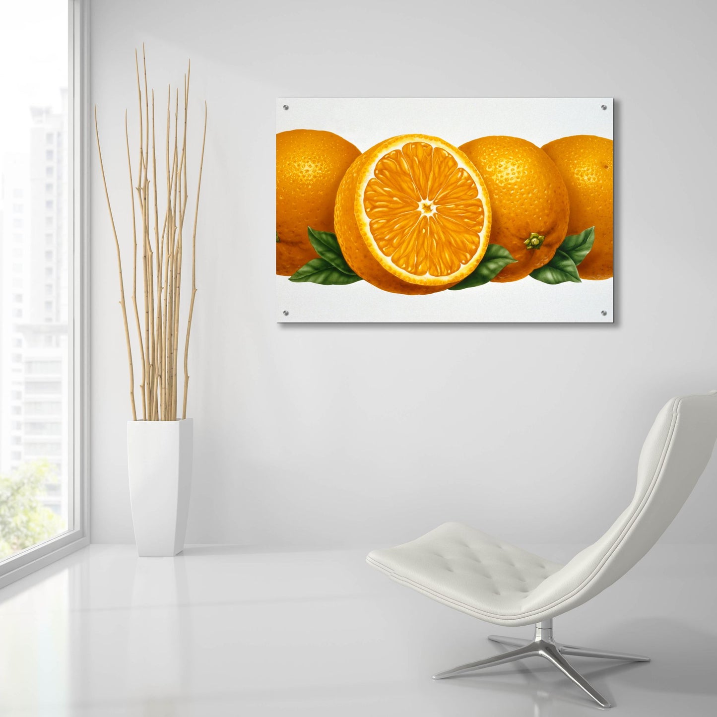 Epic Art 'Oranges' by Harro Maass, Acrylic Glass Wall Art,36x24
