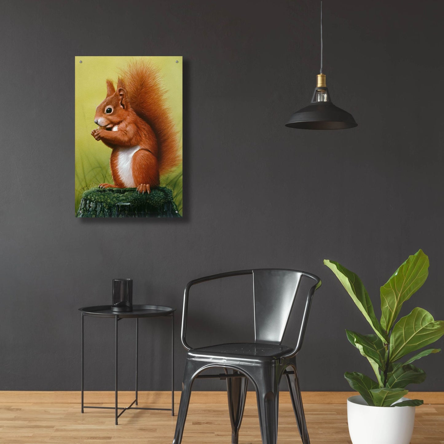 Epic Art 'Red Squirrel' by Harro Maass, Acrylic Glass Wall Art,24x36