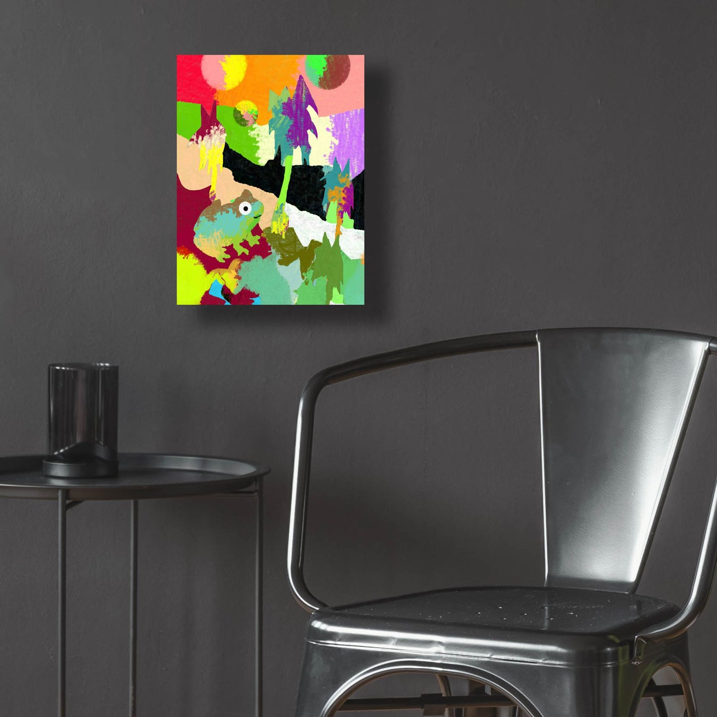 Epic Art 'Colorful Frog' by Holly McGee, Acrylic Glass Wall Art,12x16