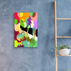 Epic Art 'Colorful Frog' by Holly McGee, Acrylic Glass Wall Art,16x24