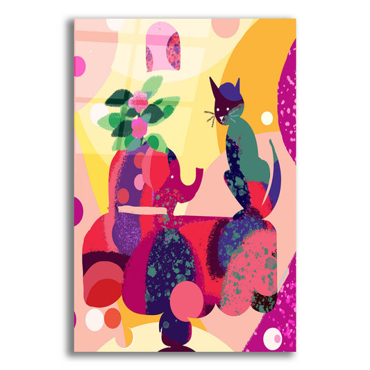 Epic Art 'Still Life With Cat And Elephant' by Holly McGee, Acrylic Glass Wall Art