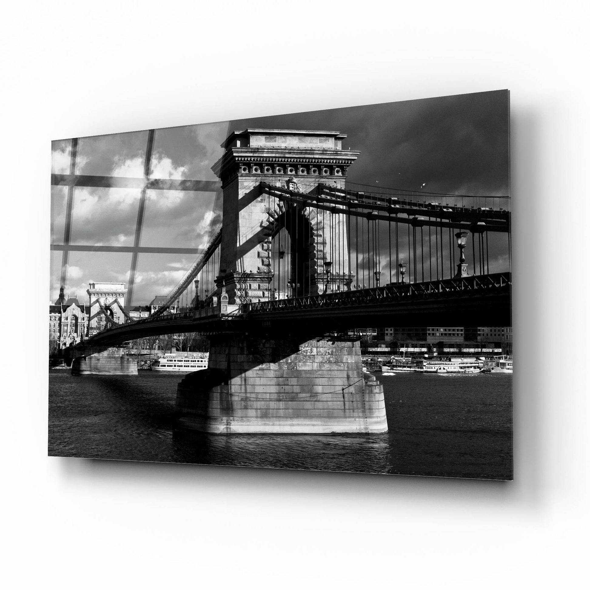 Epic Art 'Budapest Chain Bridge' by Istvan Nagy, Acrylic Glass Wall Art,16x12