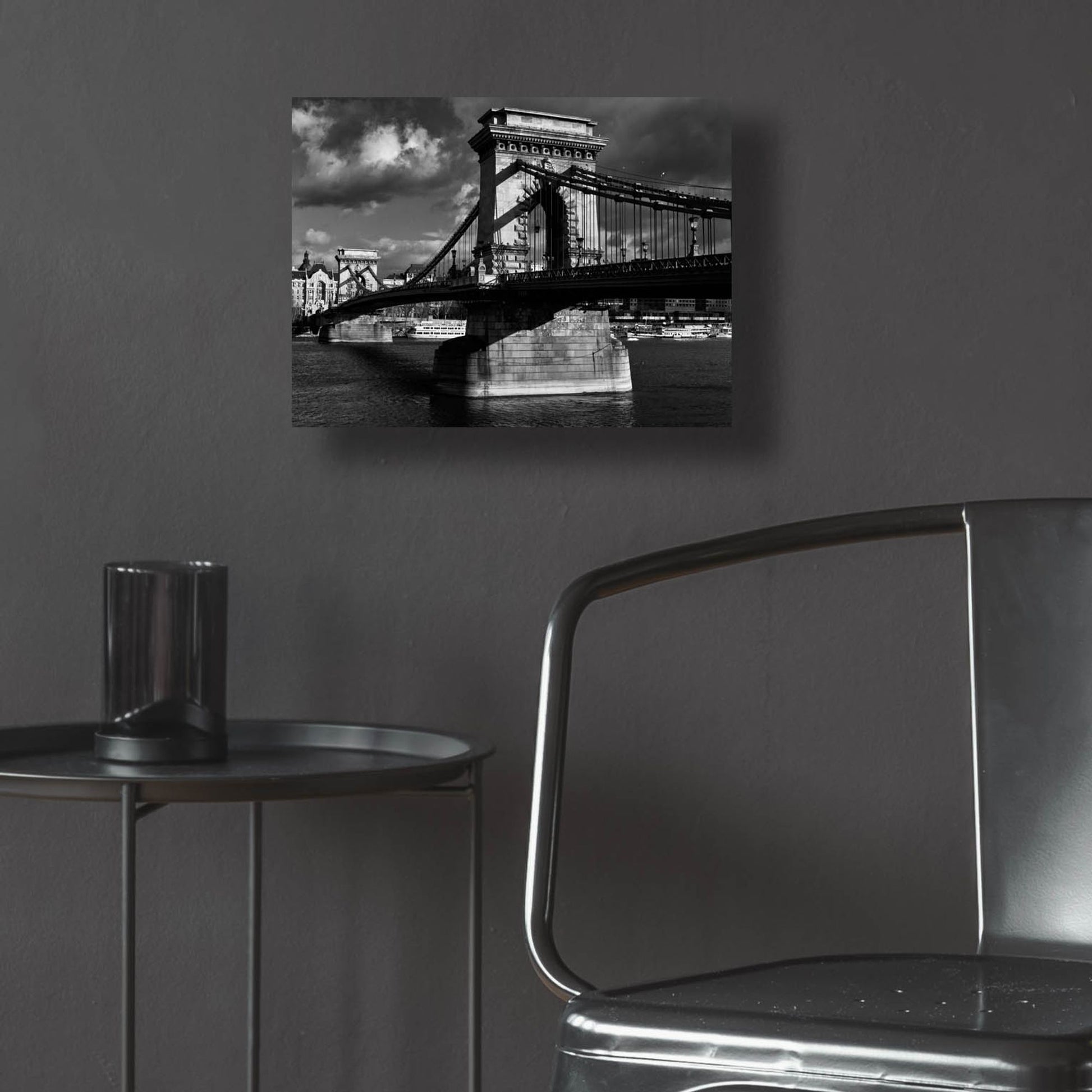 Epic Art 'Budapest Chain Bridge' by Istvan Nagy, Acrylic Glass Wall Art,16x12