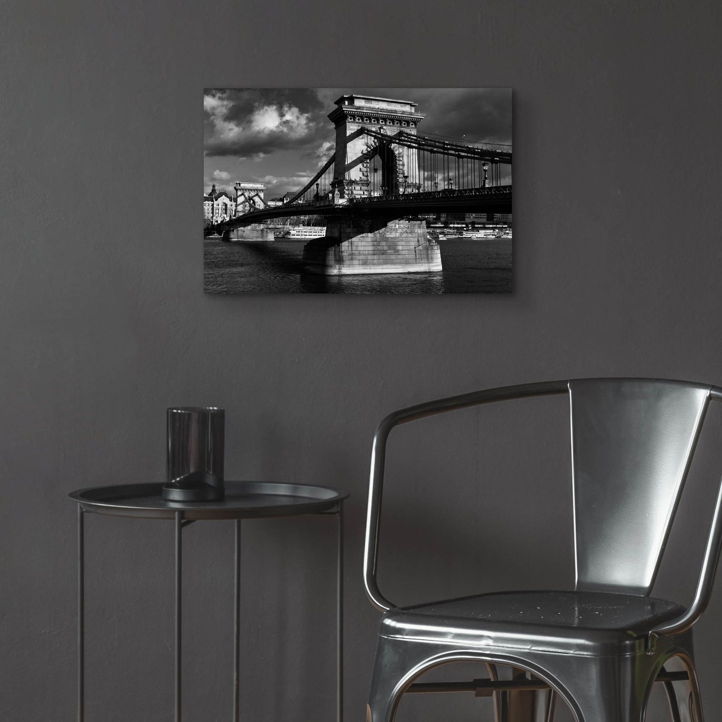 Epic Art 'Budapest Chain Bridge' by Istvan Nagy, Acrylic Glass Wall Art,24x16