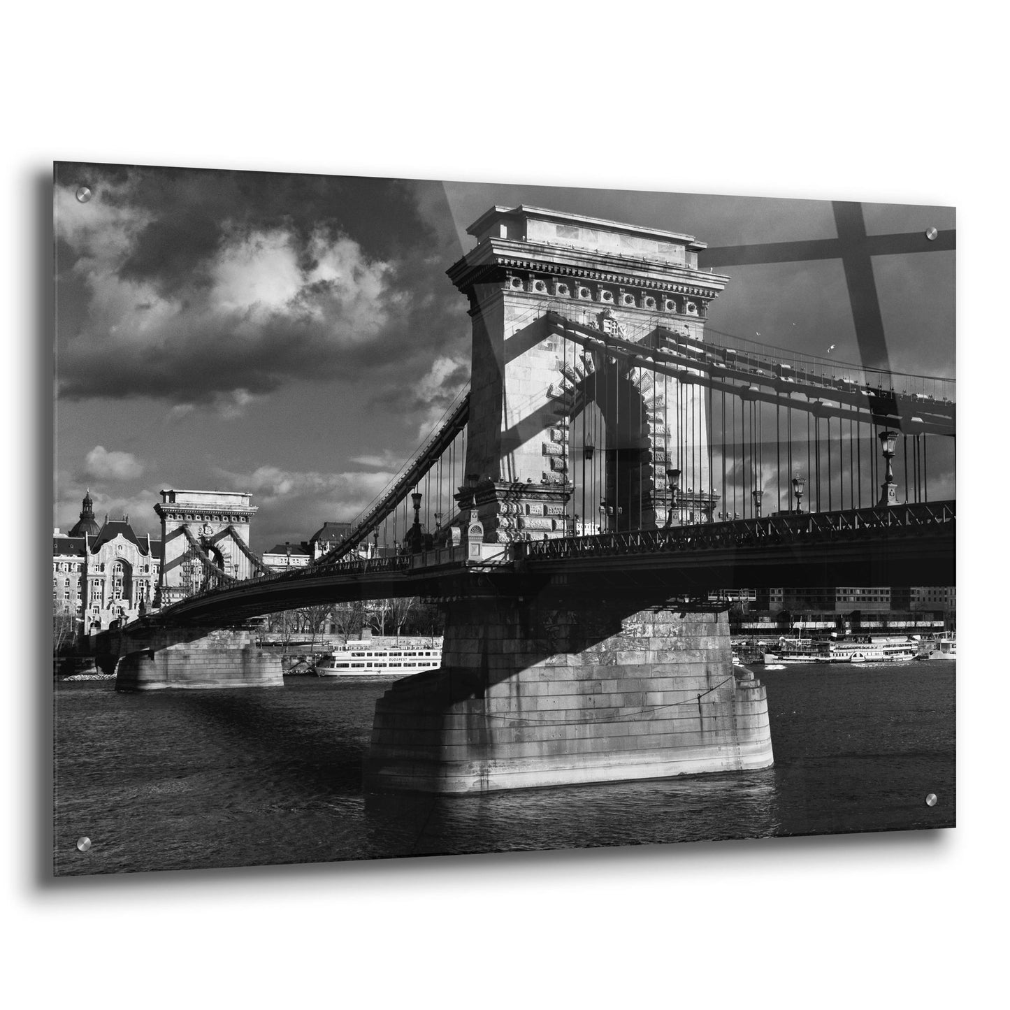 Epic Art 'Budapest Chain Bridge' by Istvan Nagy, Acrylic Glass Wall Art,36x24