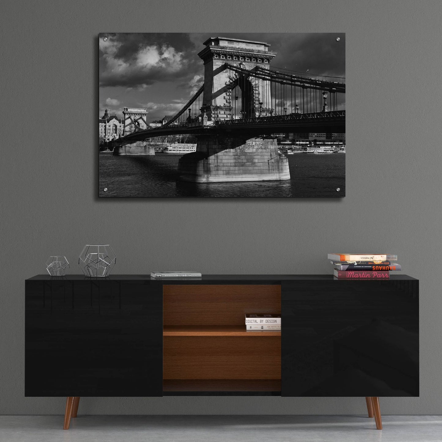 Epic Art 'Budapest Chain Bridge' by Istvan Nagy, Acrylic Glass Wall Art,36x24