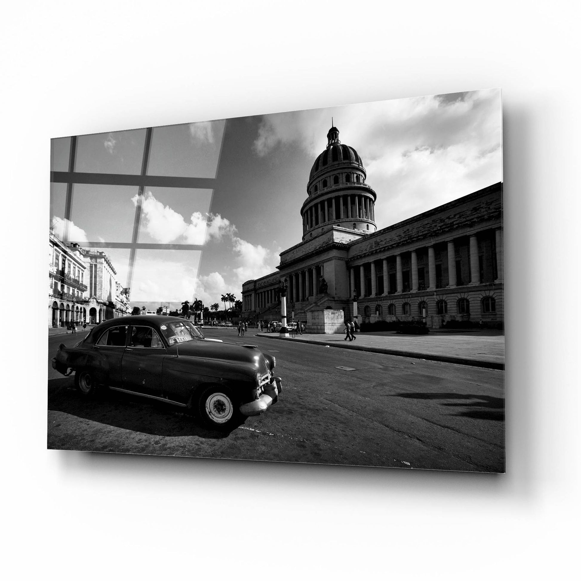 Epic Art 'Old Car BW' by Istvan Nagy, Acrylic Glass Wall Art,16x12