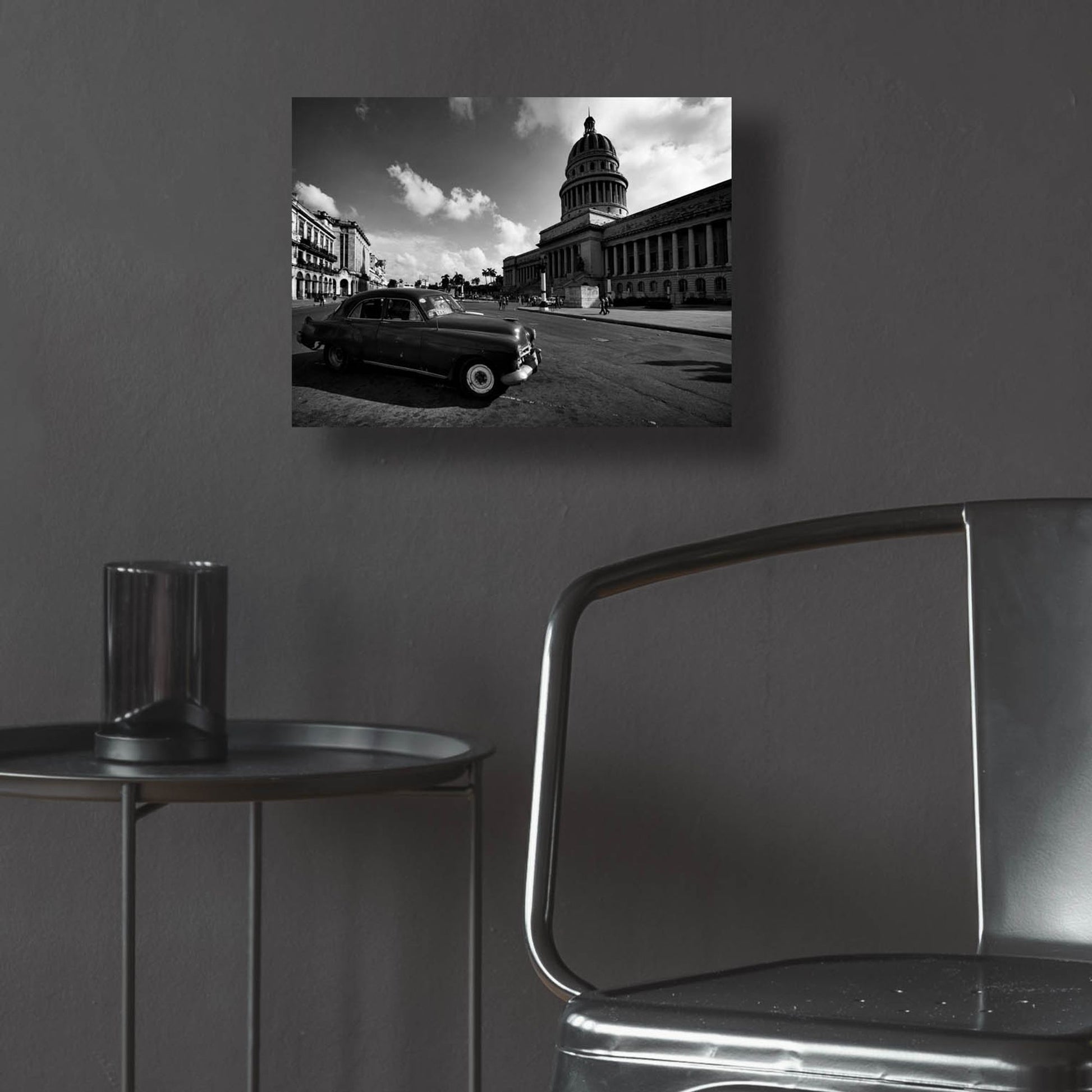 Epic Art 'Old Car BW' by Istvan Nagy, Acrylic Glass Wall Art,16x12