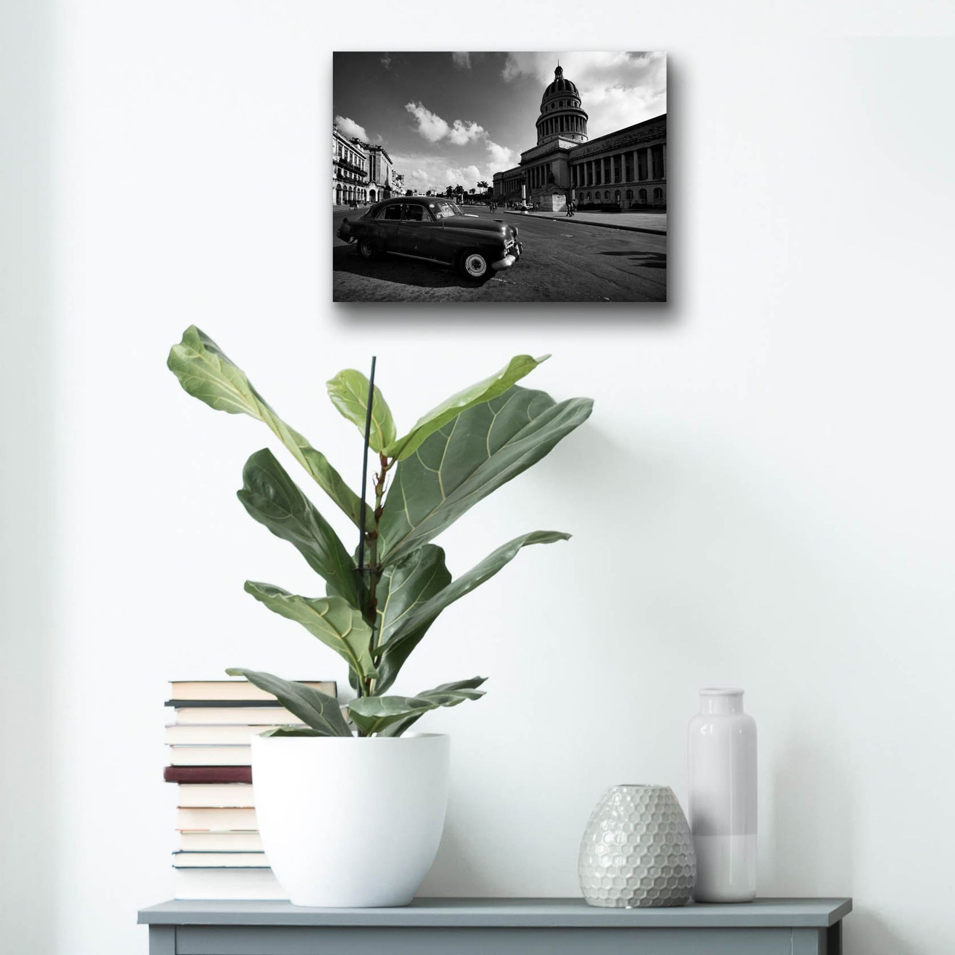 Epic Art 'Old Car BW' by Istvan Nagy, Acrylic Glass Wall Art,16x12