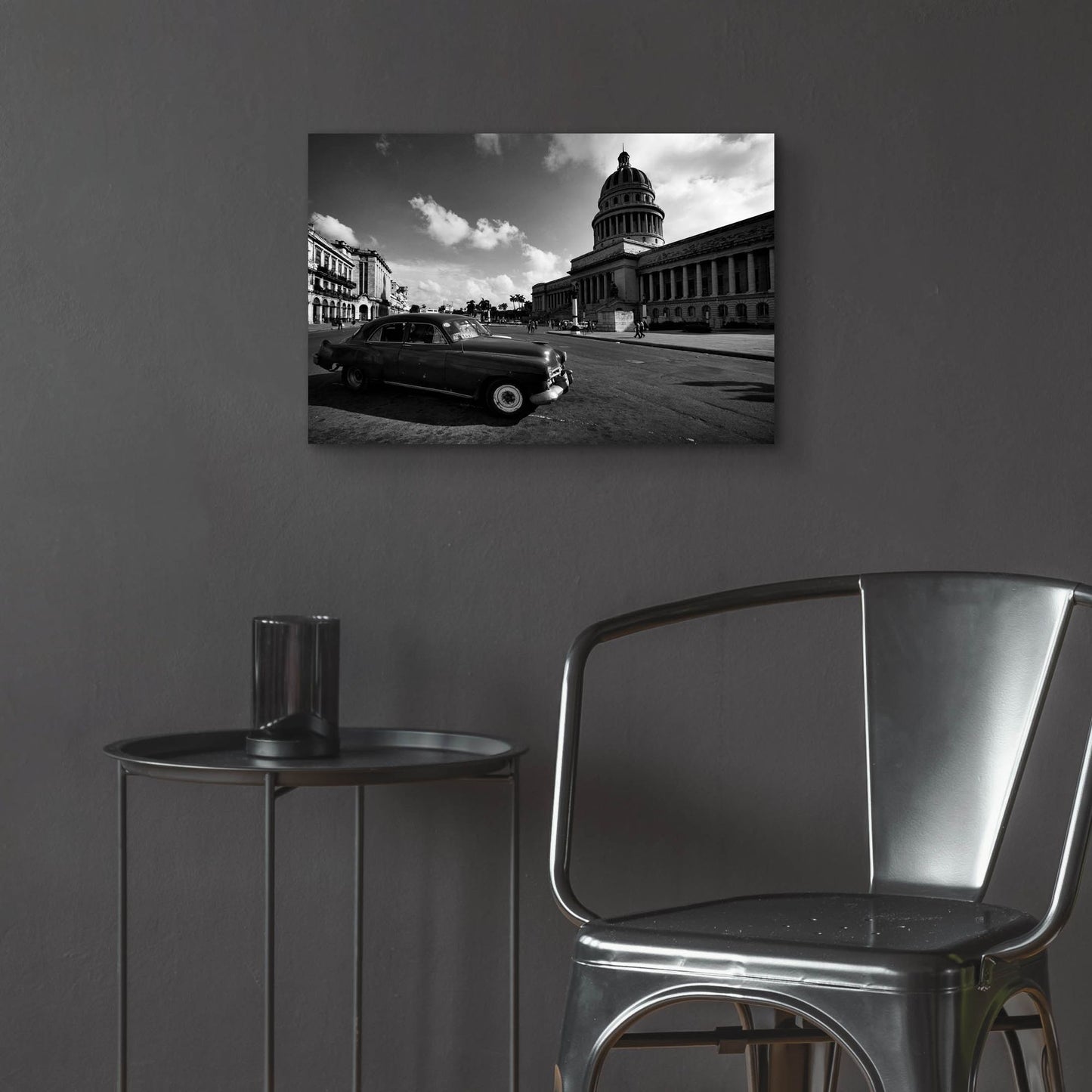 Epic Art 'Old Car BW' by Istvan Nagy, Acrylic Glass Wall Art,24x16