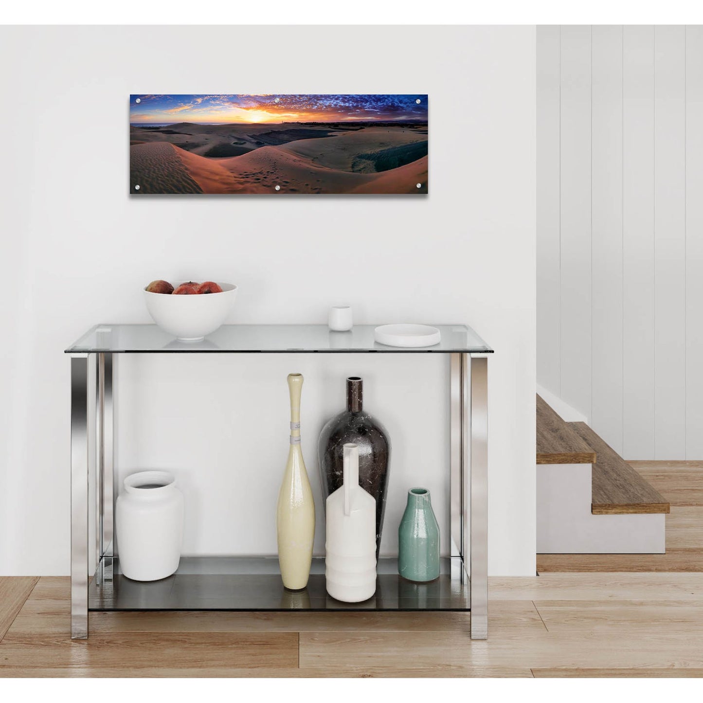 Epic Art 'Panorama Maspalomas Dunes' by Istvan Nagy, Acrylic Glass Wall Art,36x12