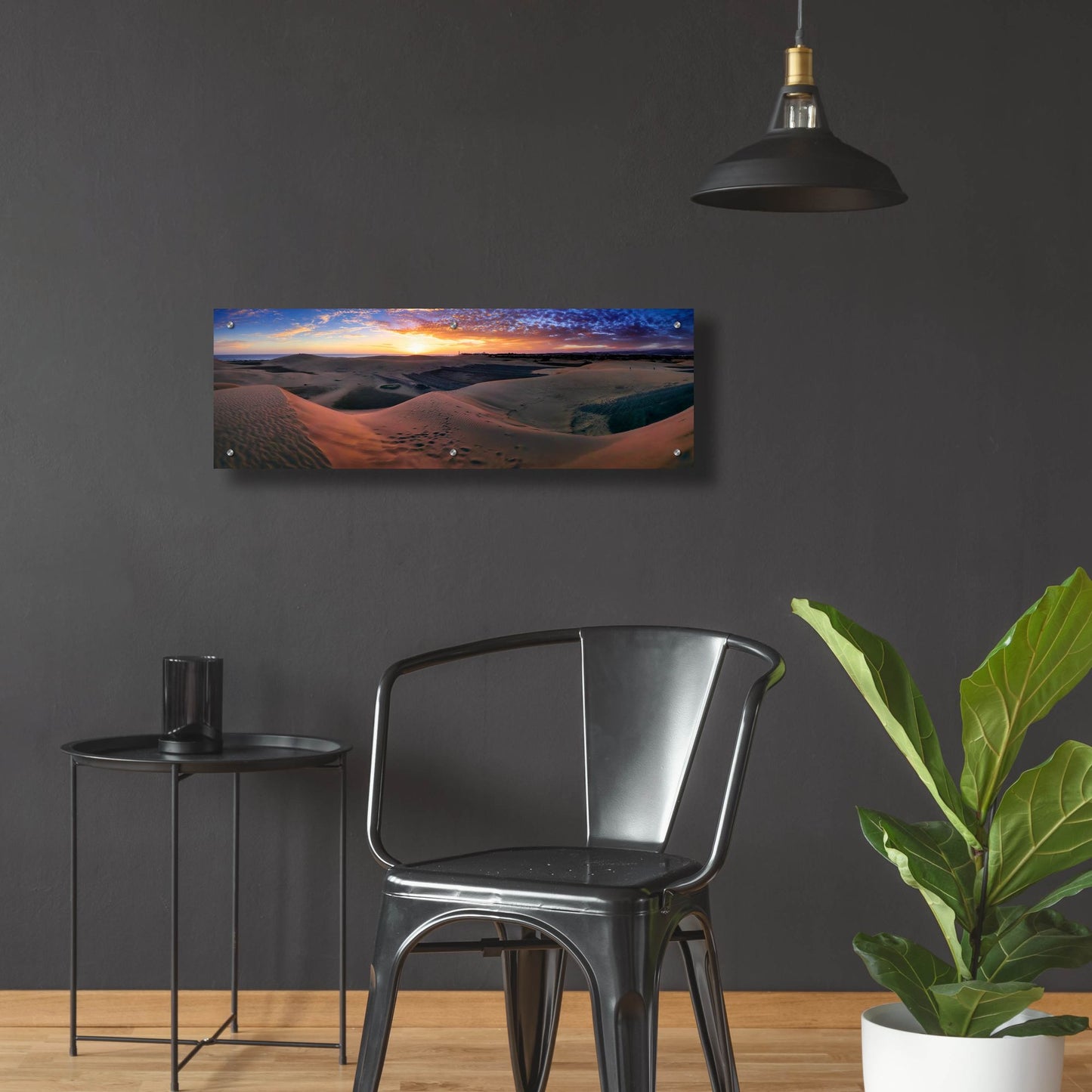 Epic Art 'Panorama Maspalomas Dunes' by Istvan Nagy, Acrylic Glass Wall Art,36x12