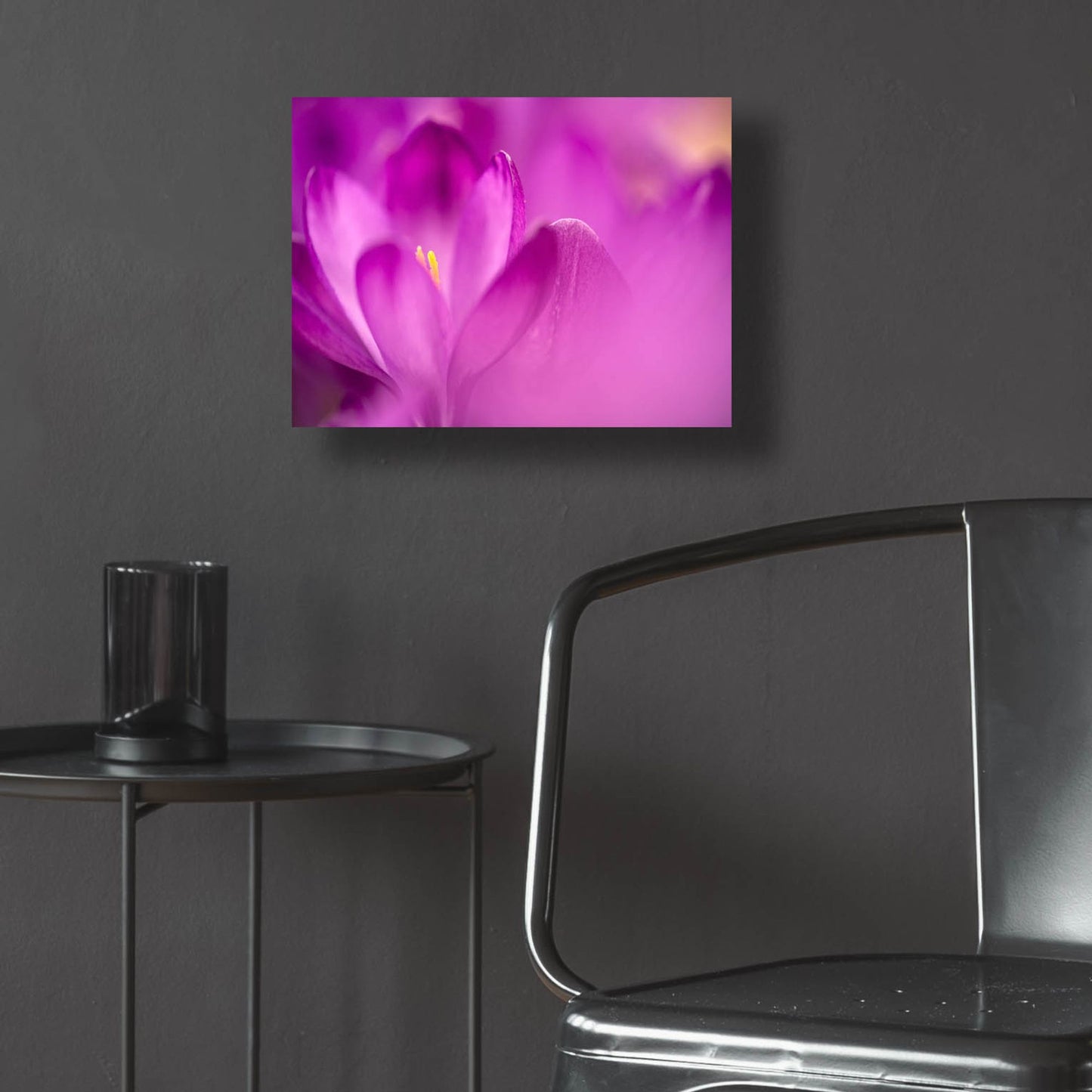 Epic Art 'Purple Flower Study' by Istvan Nagy, Acrylic Glass Wall Art,16x12