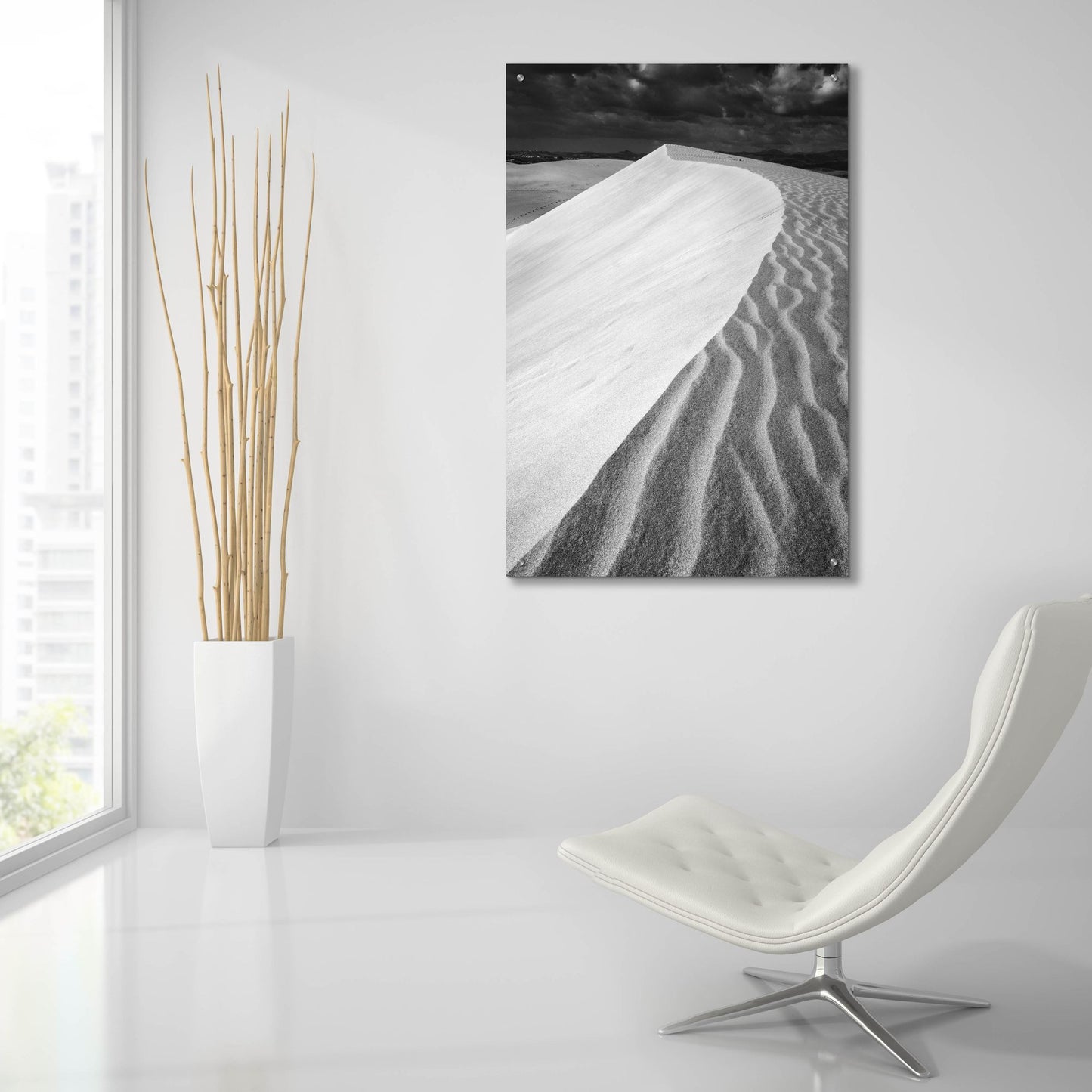 Epic Art 'Sand Wind and Light No 3' by Istvan Nagy, Acrylic Glass Wall Art,24x36