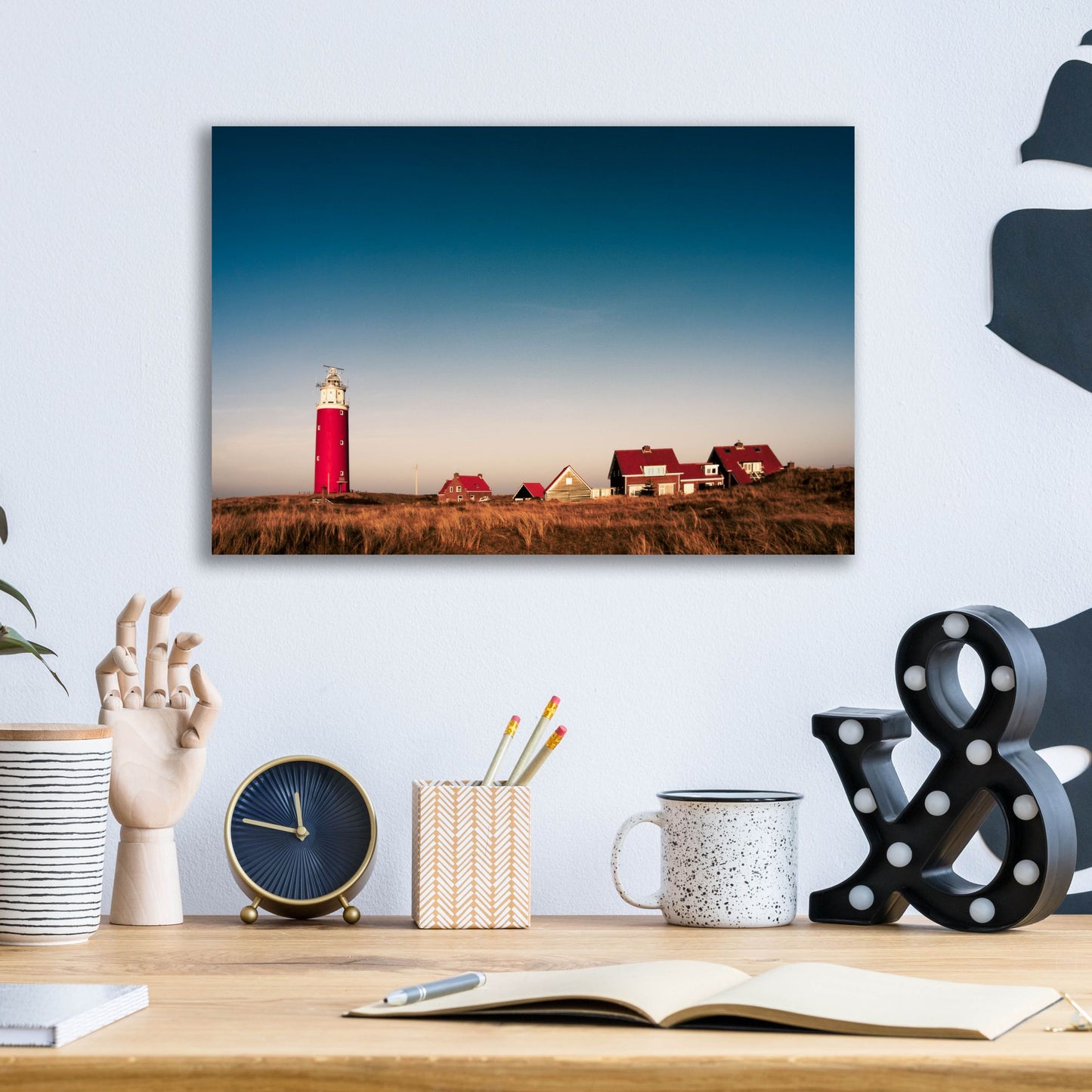 Epic Art 'Texel Lighthouse' by Istvan Nagy, Acrylic Glass Wall Art,16x12