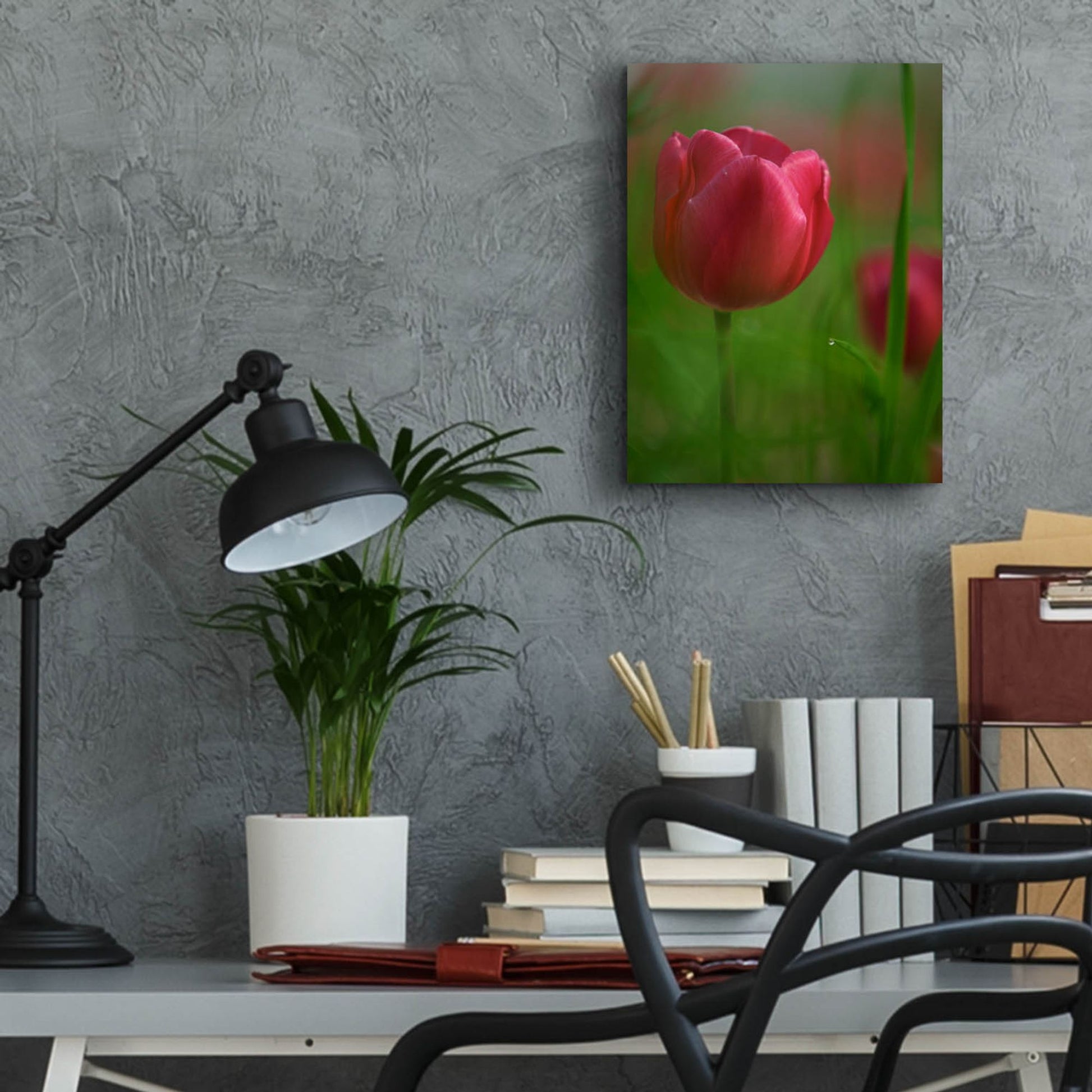 Epic Art 'Tulip No 2' by Istvan Nagy, Acrylic Glass Wall Art,12x16