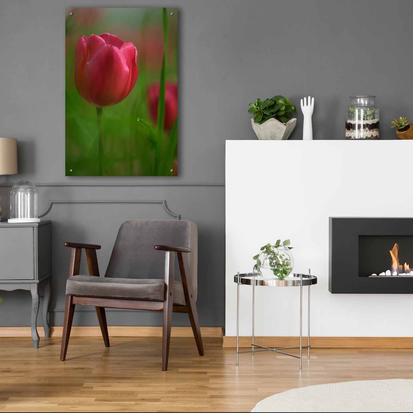 Epic Art 'Tulip No 2' by Istvan Nagy, Acrylic Glass Wall Art,24x36