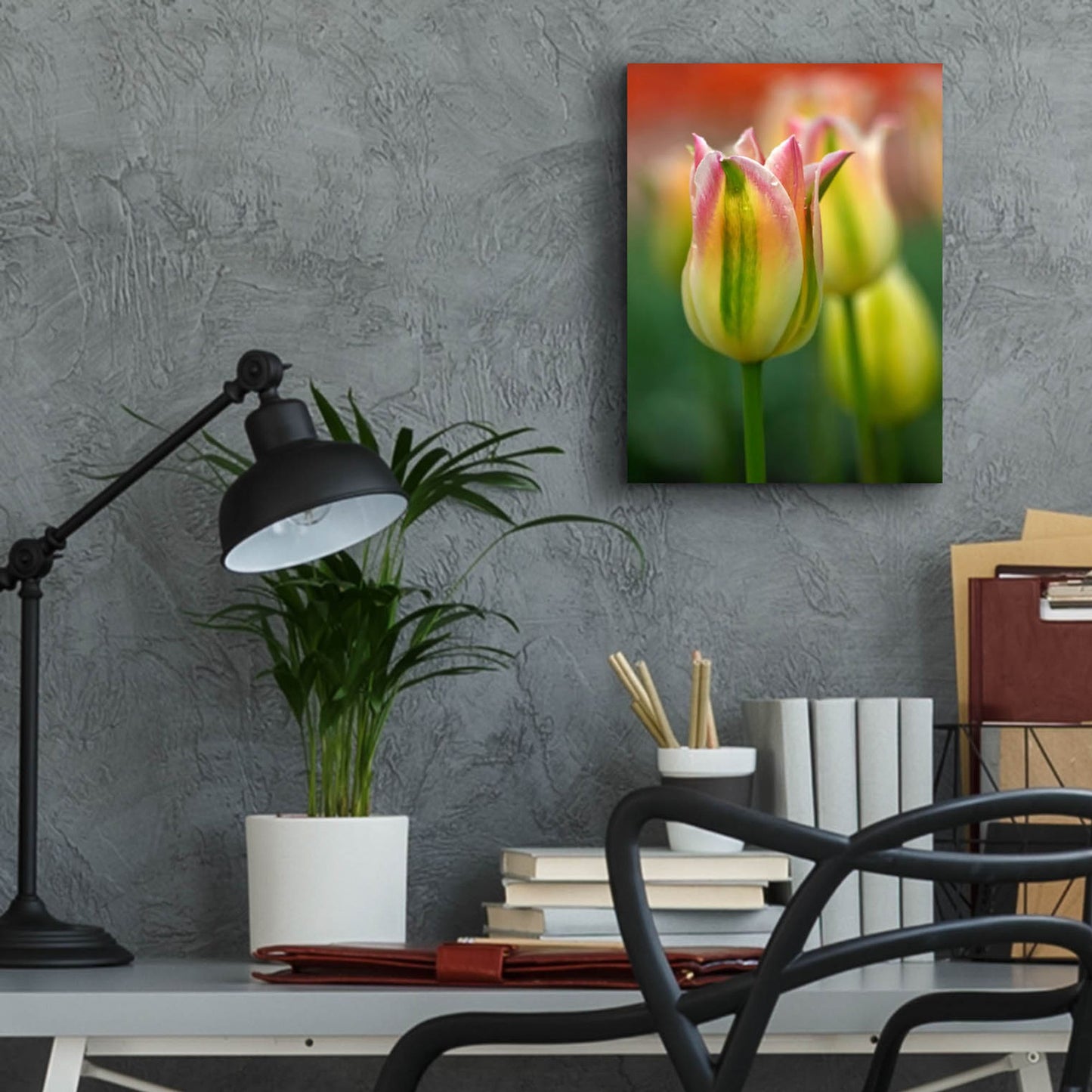 Epic Art 'Tulip No 4' by Istvan Nagy, Acrylic Glass Wall Art,12x16