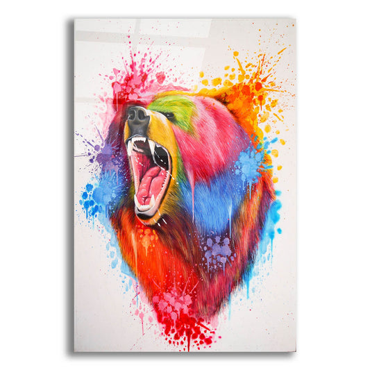 Epic Art 'Oso Splash' by Ivan Negrete, Acrylic Glass Wall Art